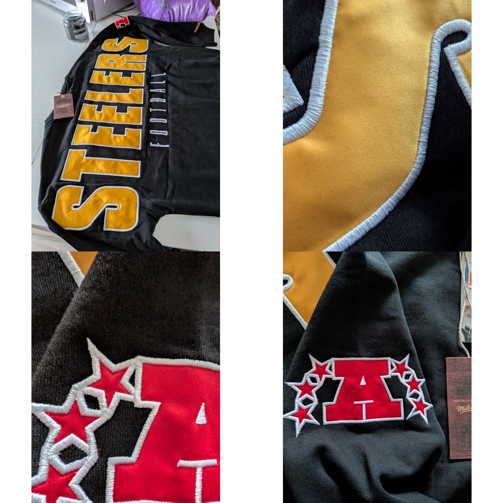 Mitchell & Ness Mitchell & Ness Throwback Crew – Pittsburgh Steelers XL Jumper Men Size US XL / EU 56 / 4 - 8 Thumbnail