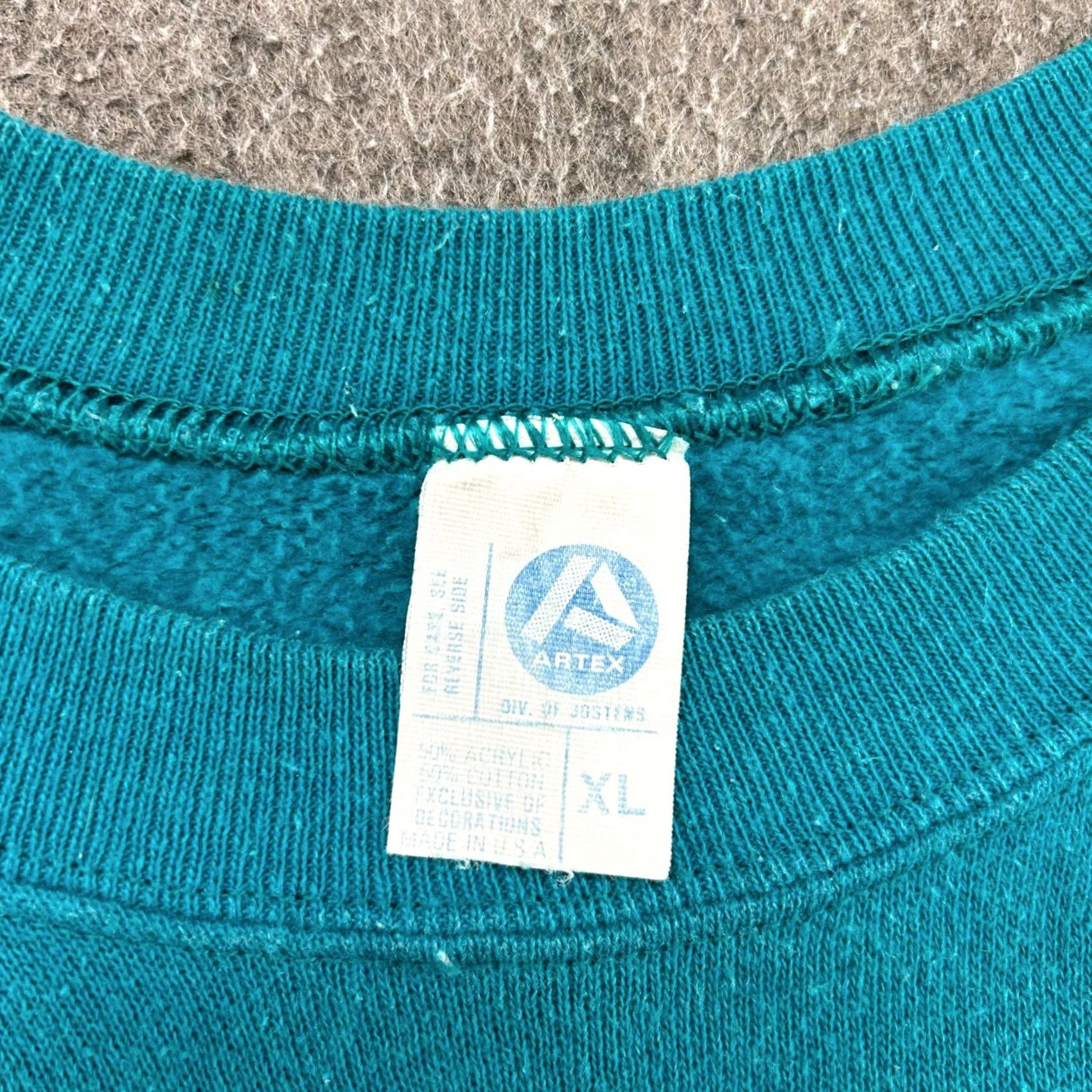Vintage VINTAGE Artex Snoopy Sweatshirt Mens XL Blue Washington Rapid Transit WSDOT Ferry 80s 90s Zip Crew Neck Fleece Cotton Blend Size US XL / EU 56 / 4 - 4 Thumbnail