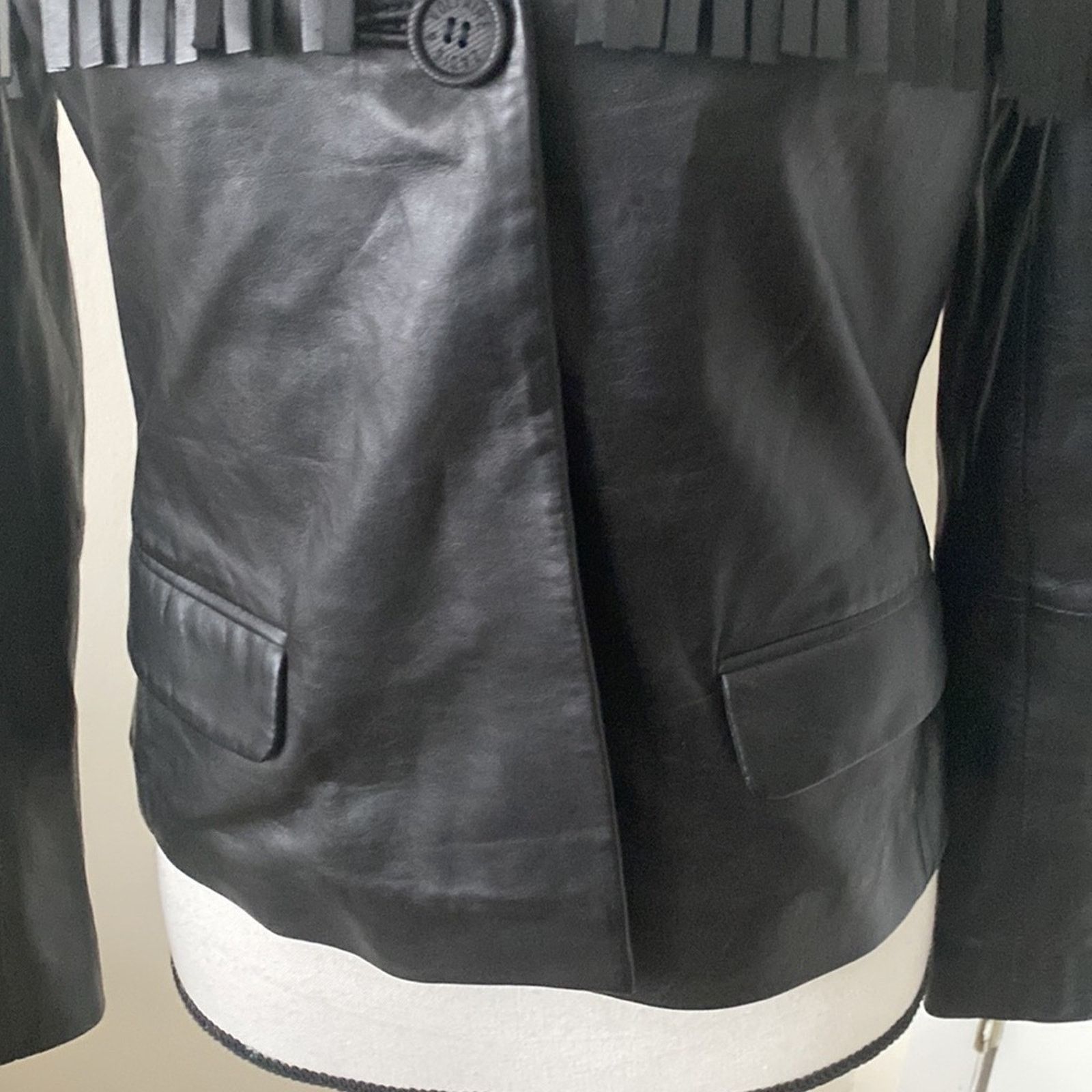 Zadig & Voltaire Maison Zadig & Voltaire Deluxe Black Leather Jacket Small Size US S / EU 44-46 / 1 - 5 Thumbnail