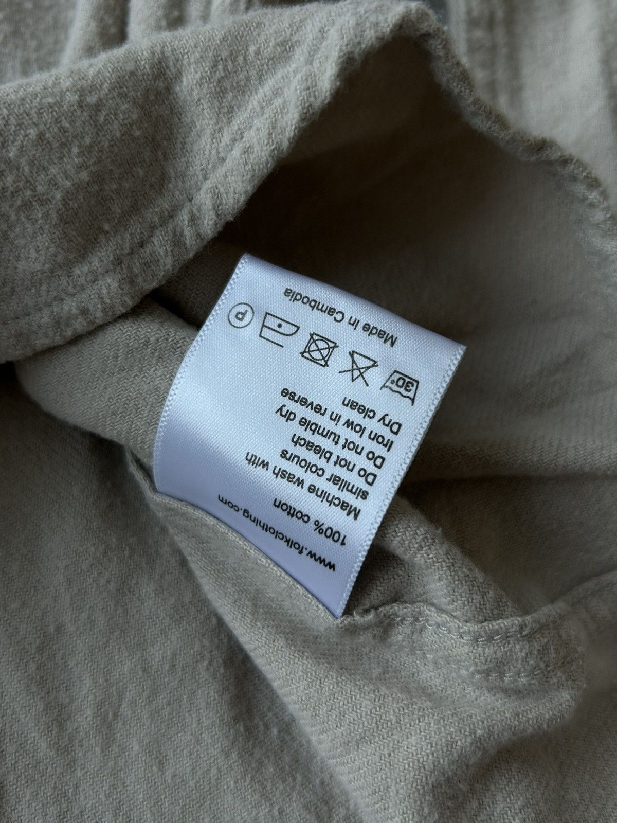 Folk Vintage flannel shirt Folk medium beige Size US M / EU 48-50 / 2 - 5 Thumbnail