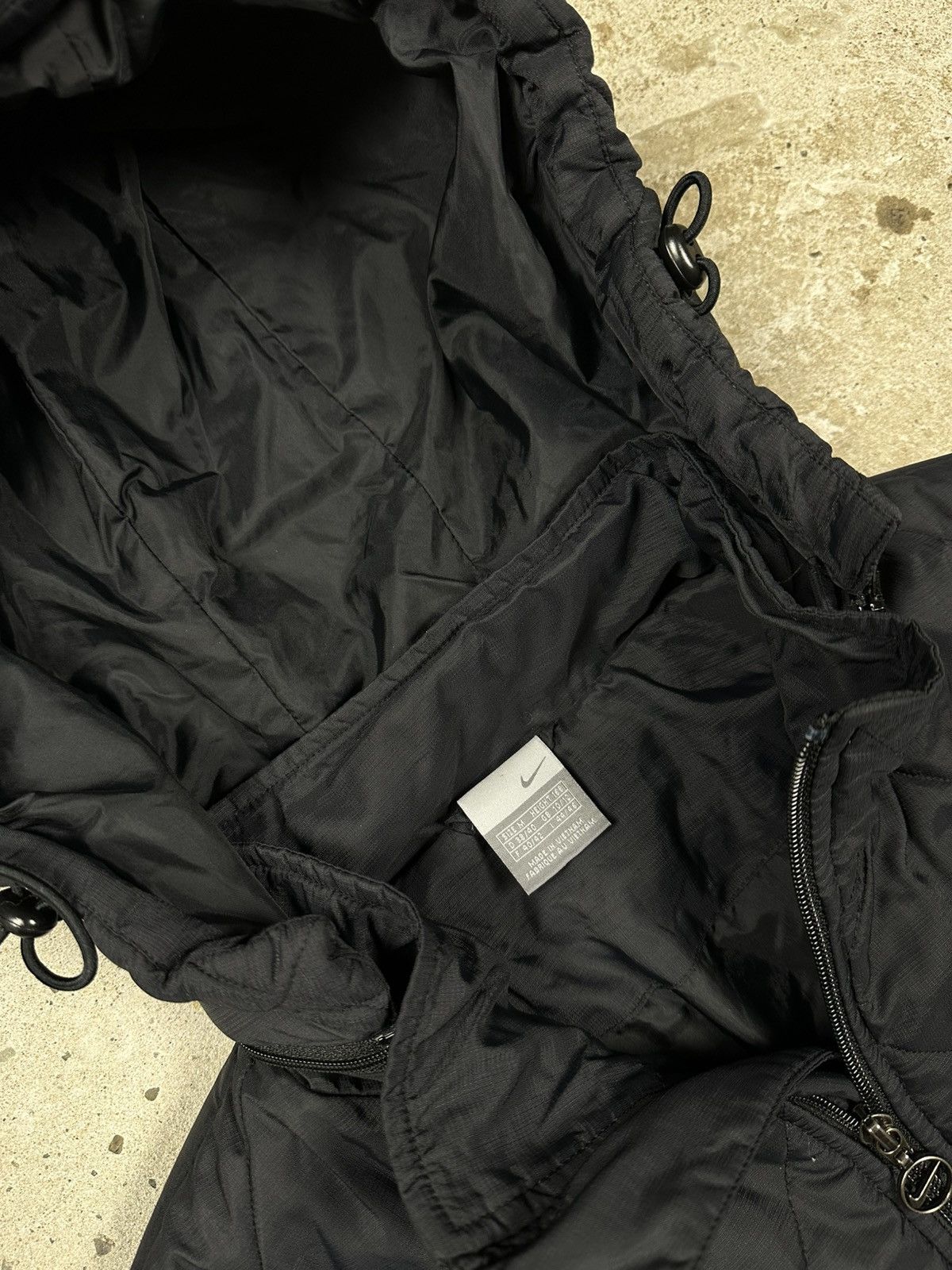 Nike × Vintage Vintage Y2K Nike Hooded Bomber Jacket Swoosh Air Size US S / EU 44-46 / 1 - 7 Thumbnail