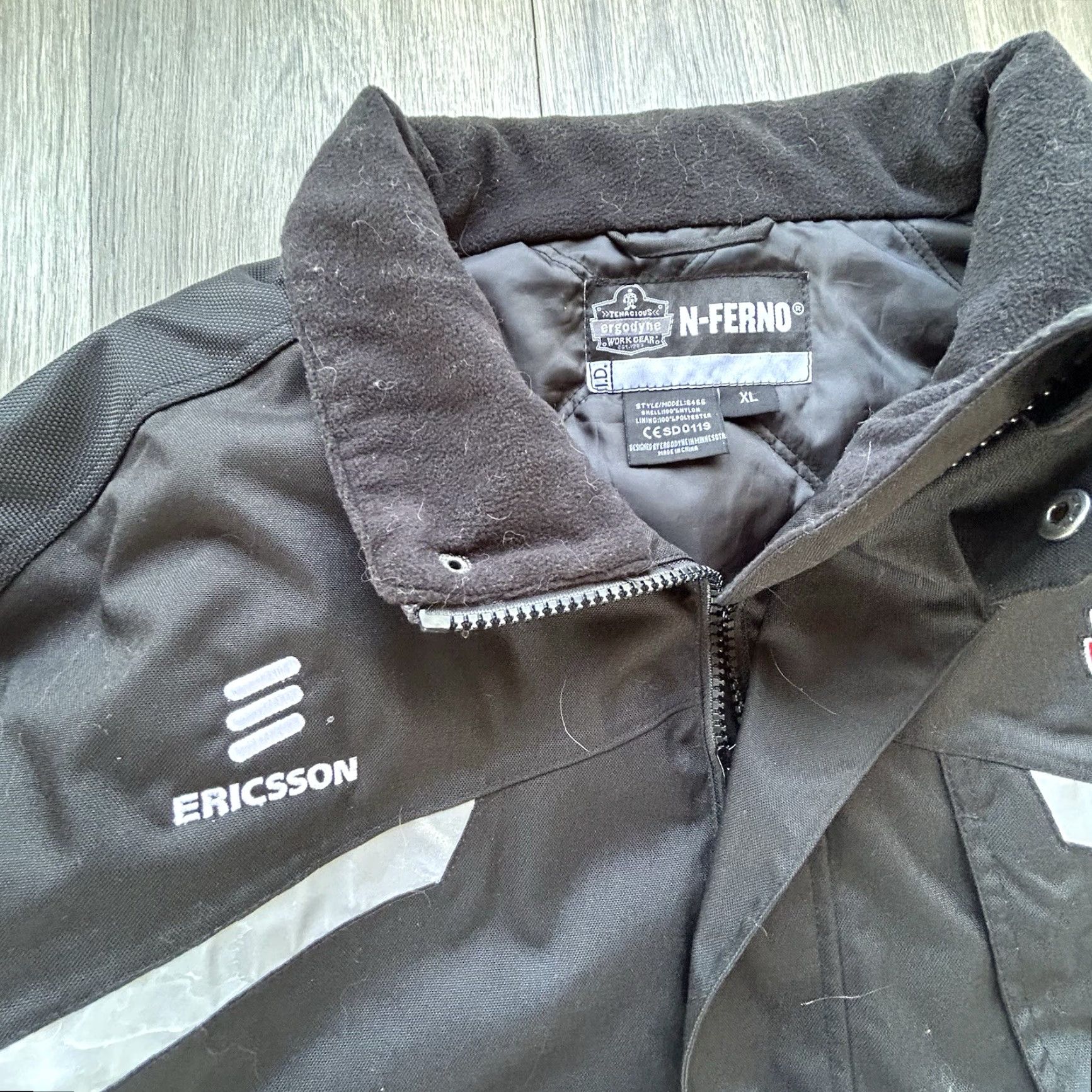 Vintage Ergodyne N-Ferno Jacket XL Unisex Adults Coat Parka Winter Nylon 500D Black Zipper Snap Insulated Thermal Size US XL / EU 56 / 4 - 4 Thumbnail