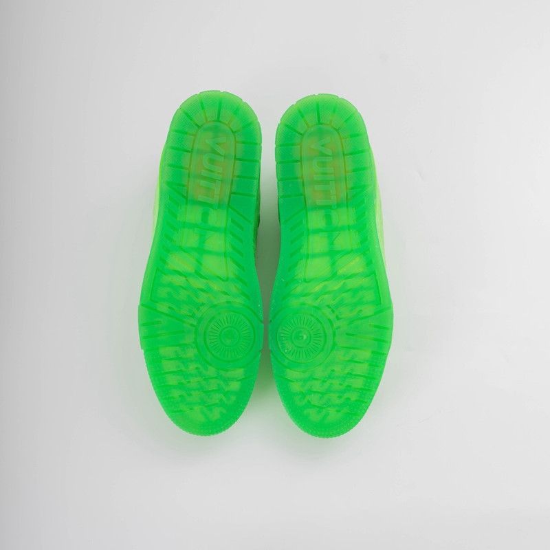 Louis Vuitton Louis Vuitton Green Trainer Low-Top Sneakers for Men -2508 Size US 9.5 / EU 42-43 - 4 Thumbnail