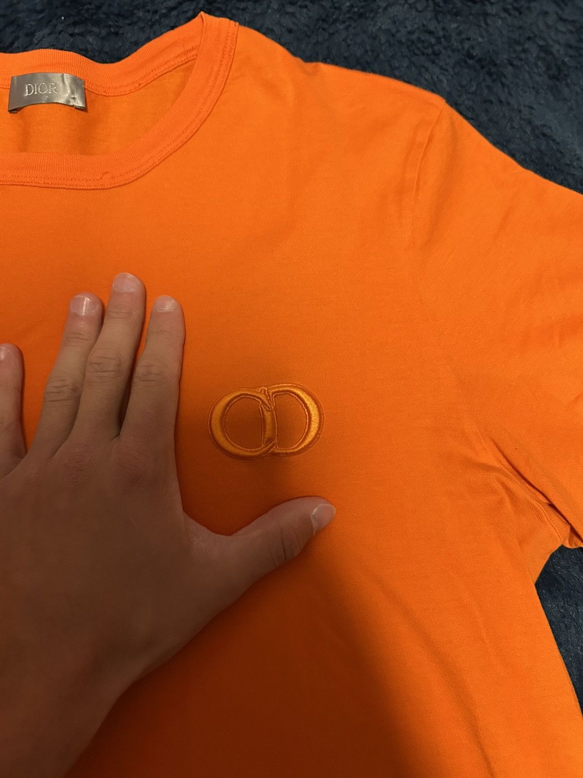 Dior Dior CD tee orange Size US L / EU 52-54 / 3 - 2 Thumbnail
