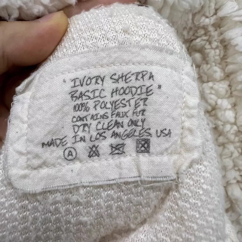 Greg Lauren greg lauren Beige fleece hoodie 2506-Nextarrow Size M / US 6-8 / IT 42-44 - 3 Thumbnail