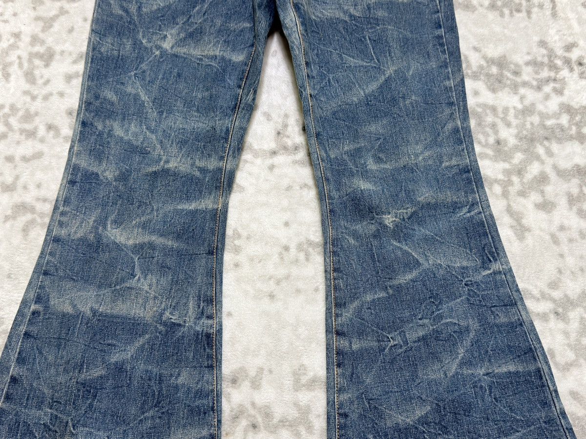 Vintage Japanese Button Fly Bell Bottom Smoke Stretch Women Jeans Size US 28 / EU 44 - 6 Thumbnail