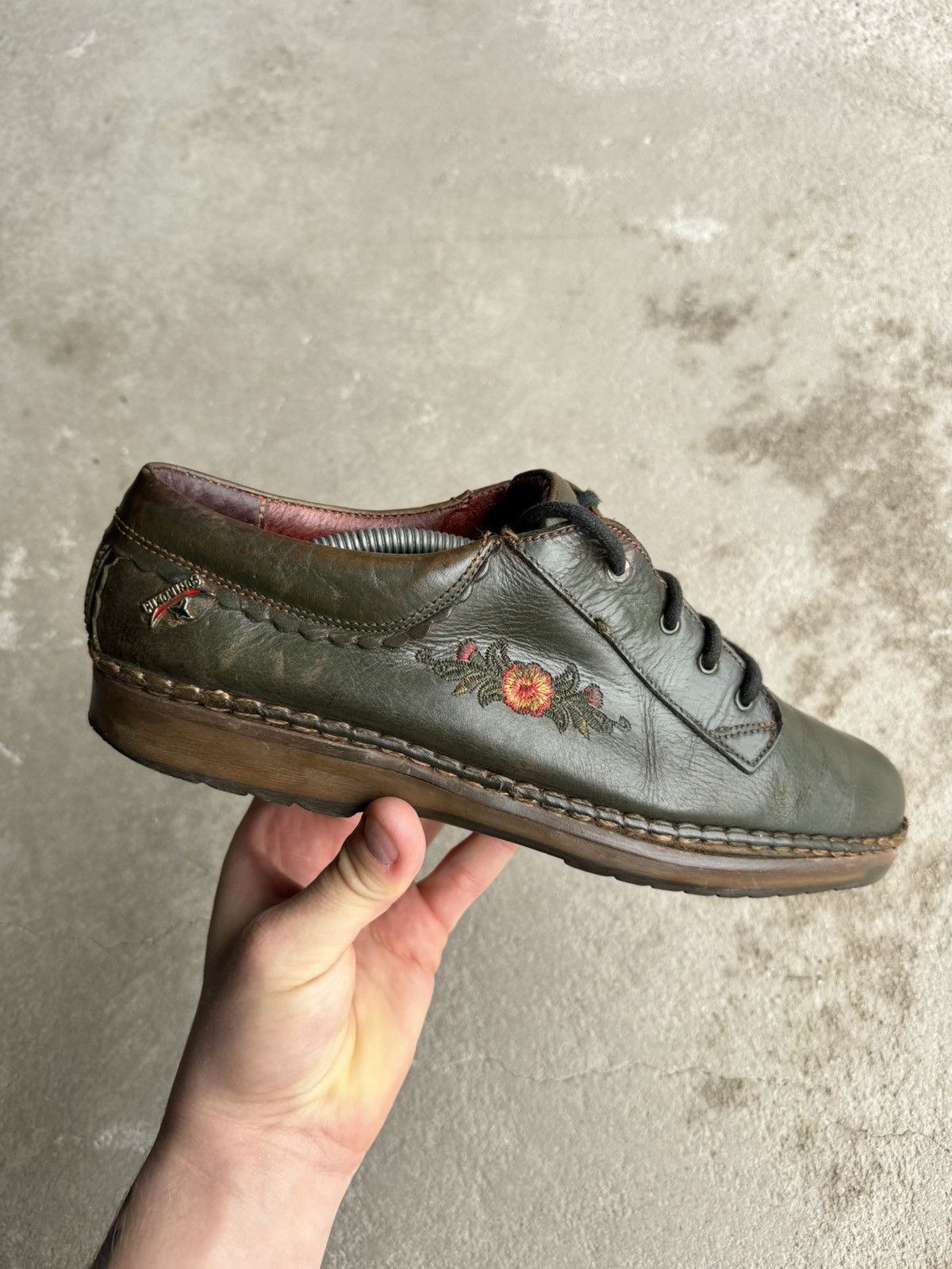 Pikolinos Green Avant-Garde Boots Leather Euro 41 Mens 8