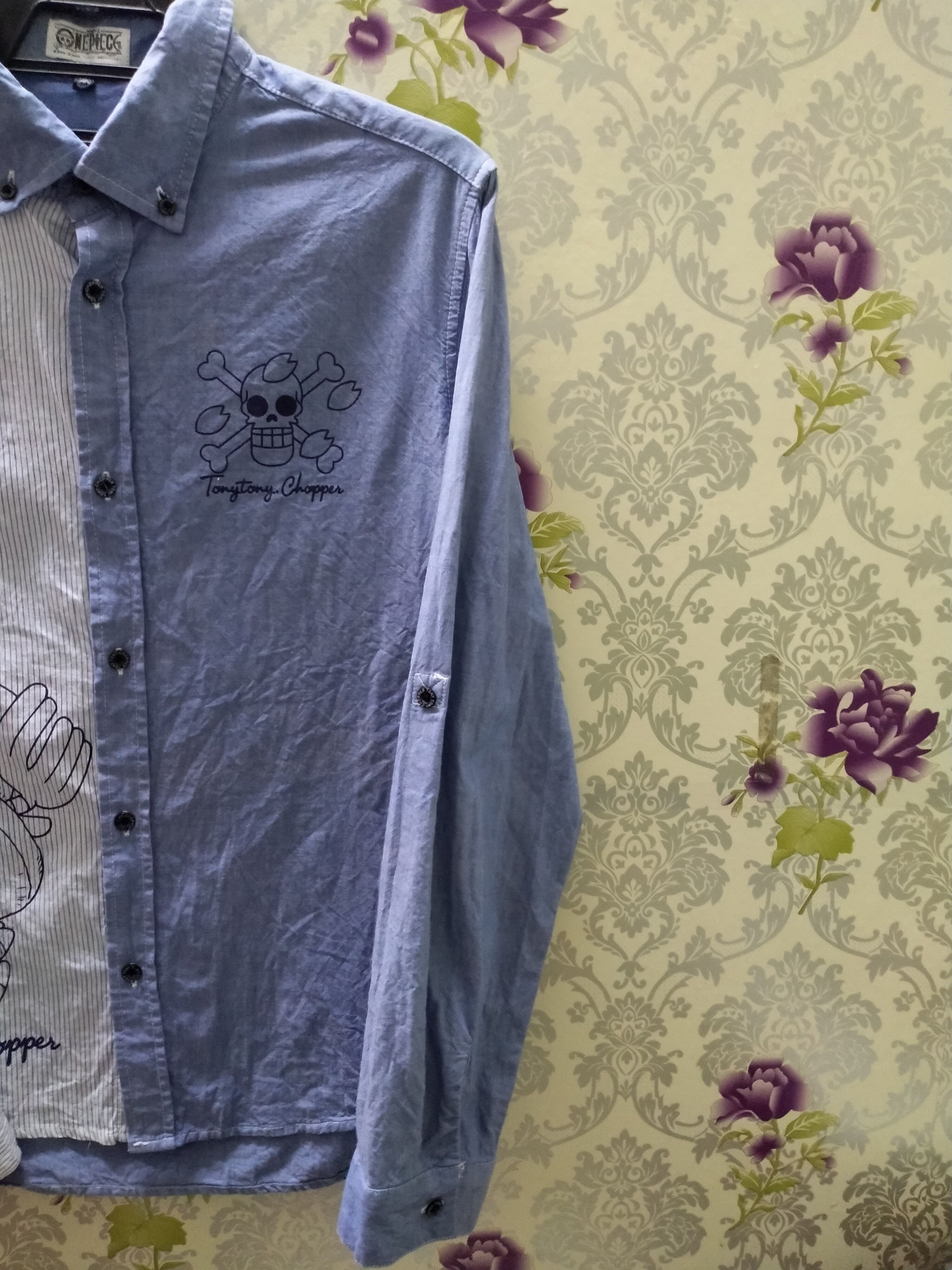 Japanese Brand × One Piece One piece shirt button up big logo Size US M / EU 48-50 / 2 - 5 Thumbnail