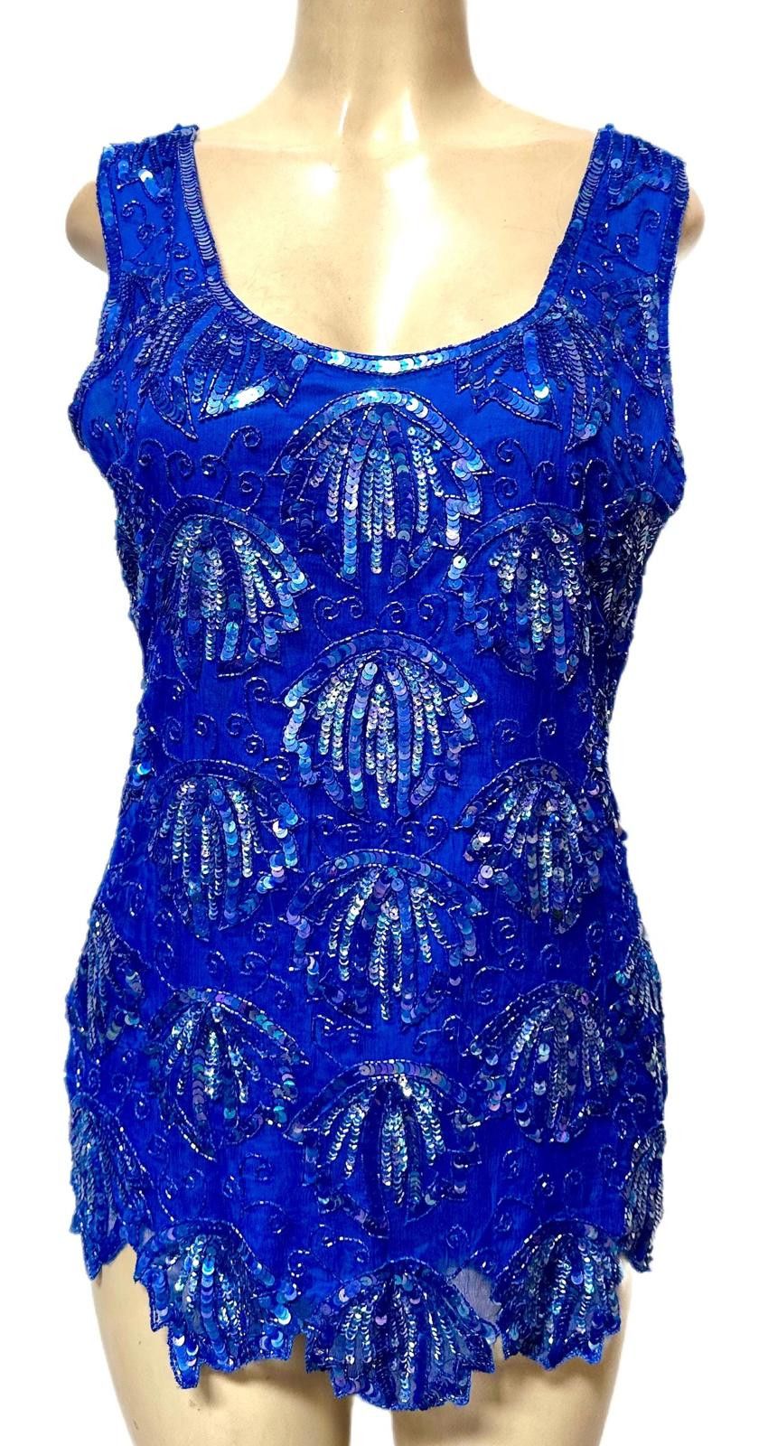 Other Sequin Top Blue size 6 Size M / US 6-8 / IT 42-44 - 2 Thumbnail