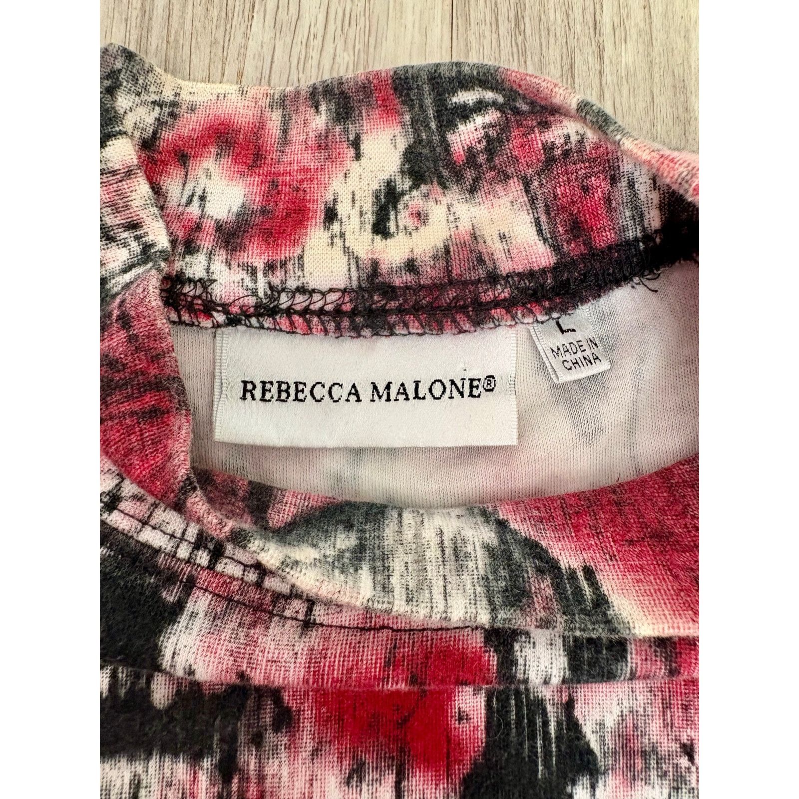 Other Rebecca Malone | Cotton Blend Long Sleeve Top | Large Size L / US 10 / IT 46 - 3 Thumbnail