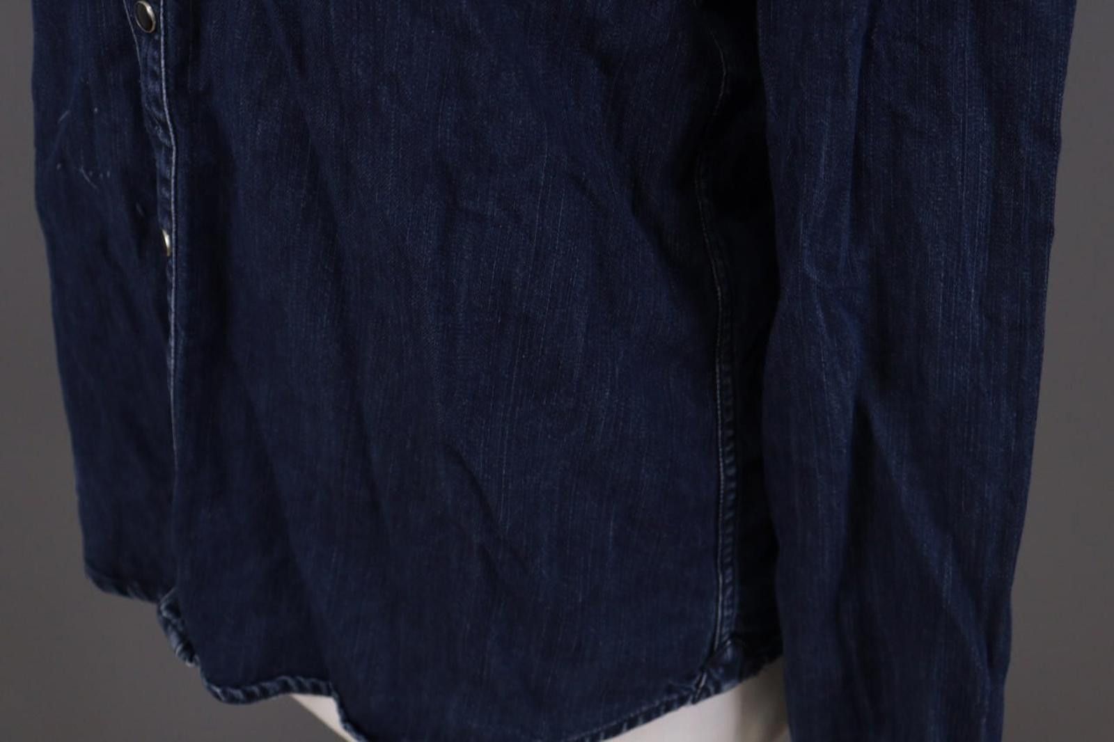The Kooples The Kooples Sport Fitted Blue Denim Snap Shirt Size L Size L / US 10 / IT 46 - 11 Thumbnail