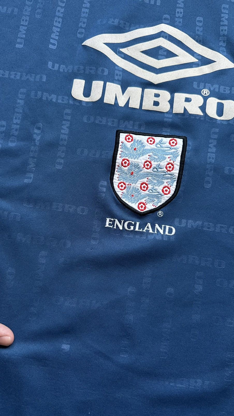 Umbro 90s Umbro England Soccer Team Vintage Training Jersey Size US XXL / EU 58 / 5 - 8 Thumbnail