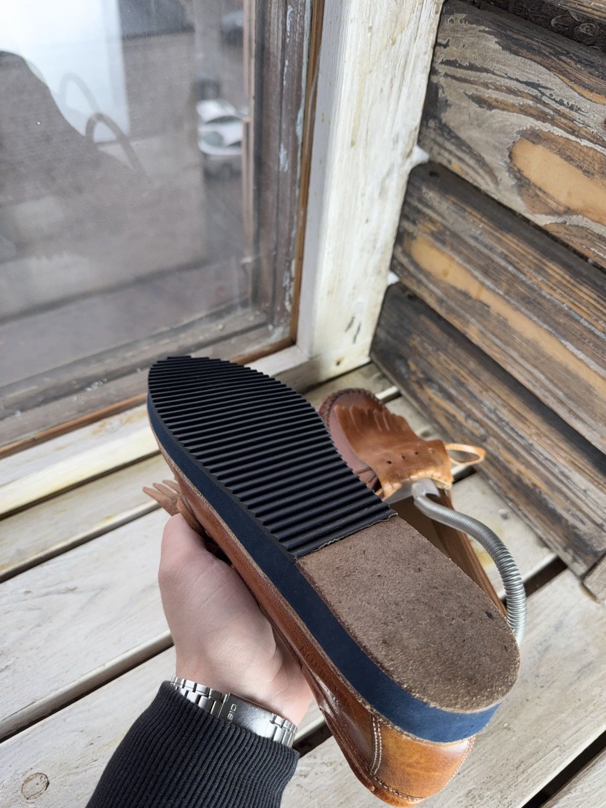 Melvin & Hamilton Luxury Melvin & Hamilton Leather Moccasin Loafers Tan Cognac Size US 7 / EU 40 - 8 Thumbnail