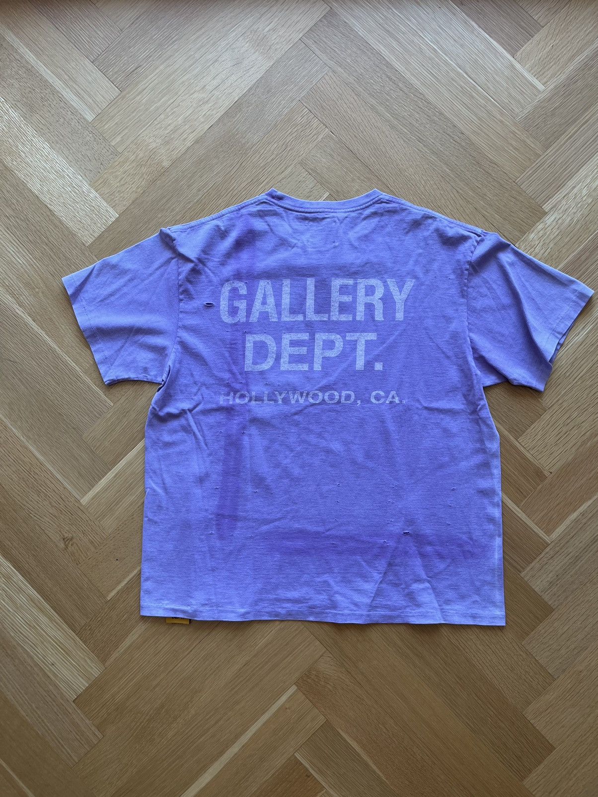 Gallery Dept. Gallery Dept Vintage Logo Purple Distressed Tee Size US L / EU 52-54 / 3 - 2 Thumbnail