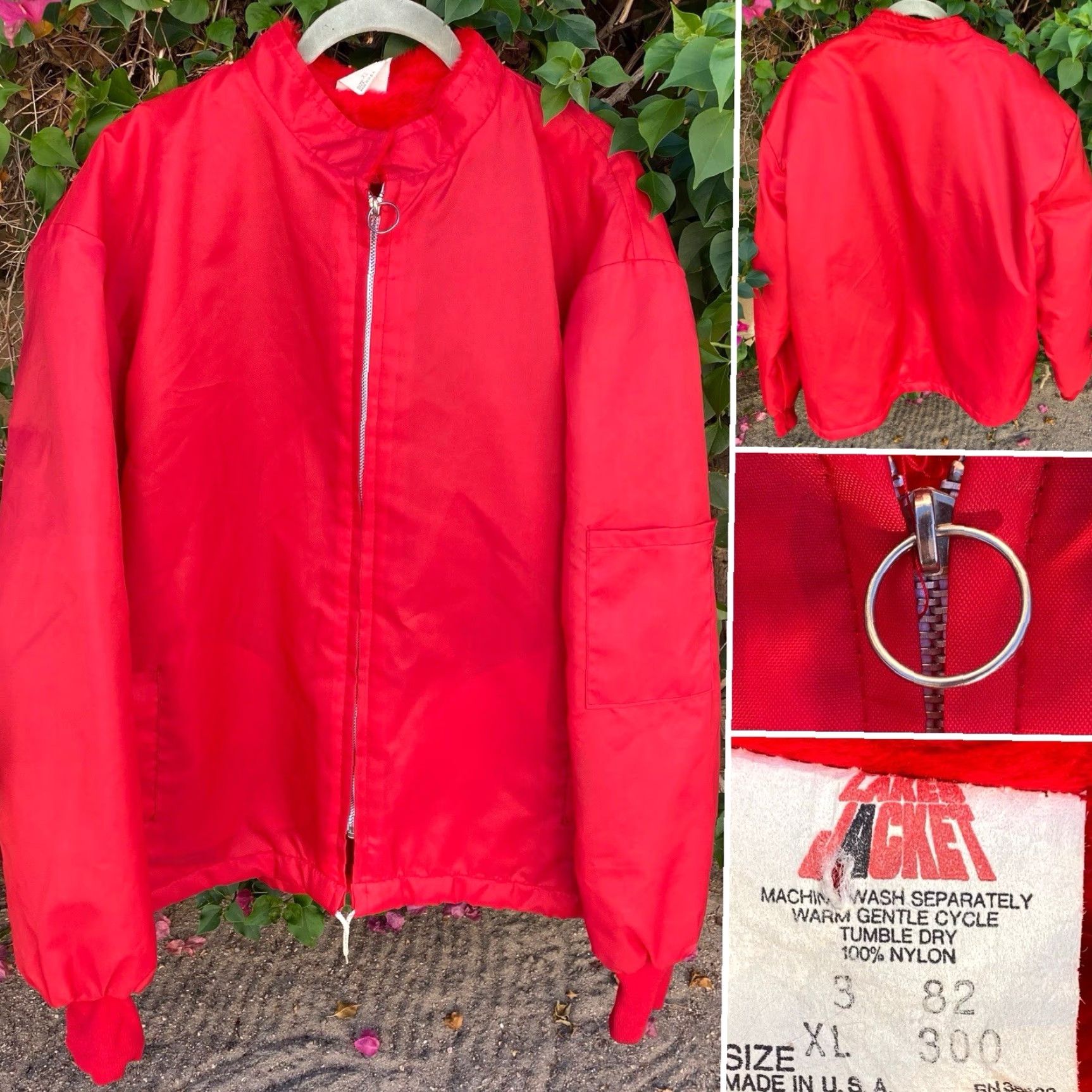 Greats VINTAGE The Great Lakes Jacket Red Nylon Racing Car Automotive Style XL Rockabilly Men’s? (note: avoid adding words) Size US XL / EU 56 / 4 - 2 Thumbnail