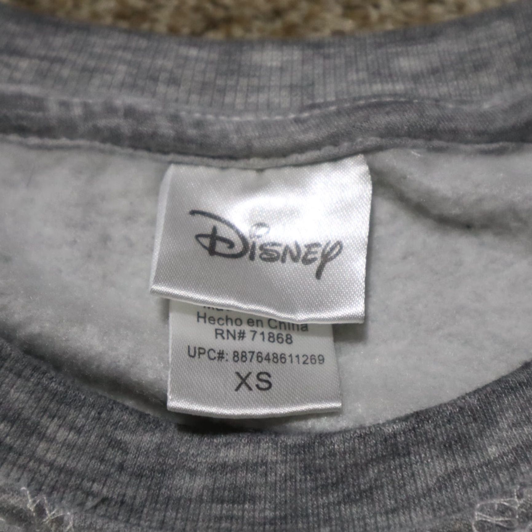 Disney Disney Mickey Mouse Gray Lightweight Sweater Women's XS Extra Small Size XS / US 0-2 / IT 36-38 - 3 Thumbnail