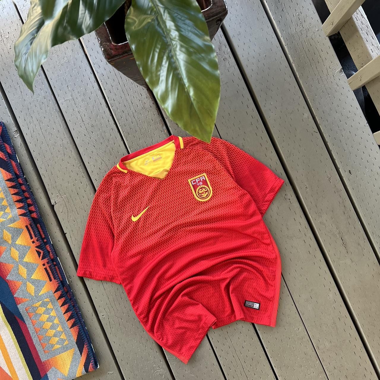 Nike × Vintage China Nike soccer jersey Size US S / EU 44-46 / 1 - 5 Thumbnail
