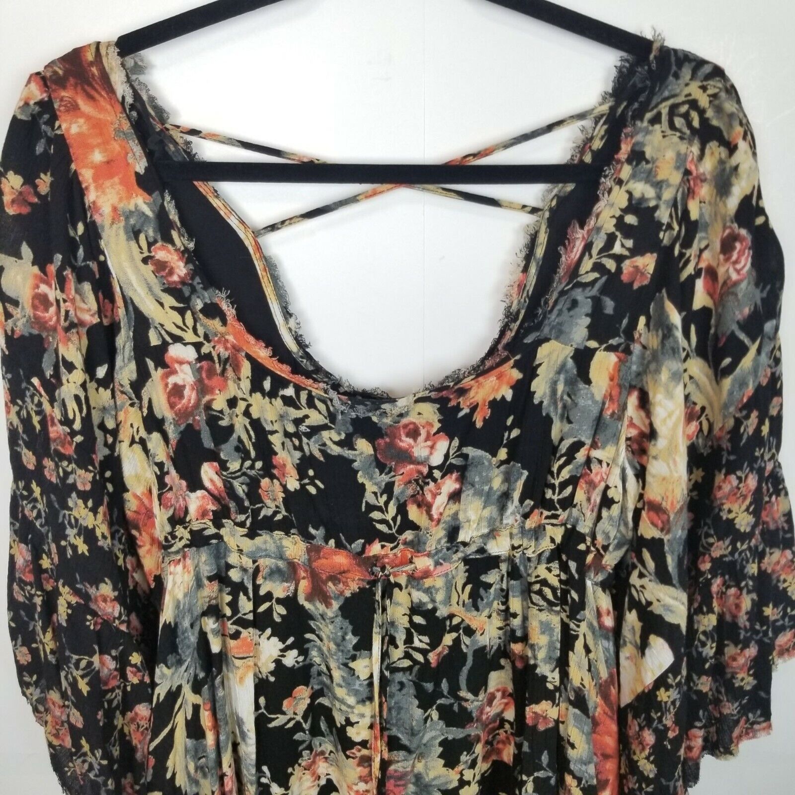 Free People Free People Heart Of Gold Babydoll Dress Size S Floral Boho Size S / US 4 / IT 40 - 3 Thumbnail