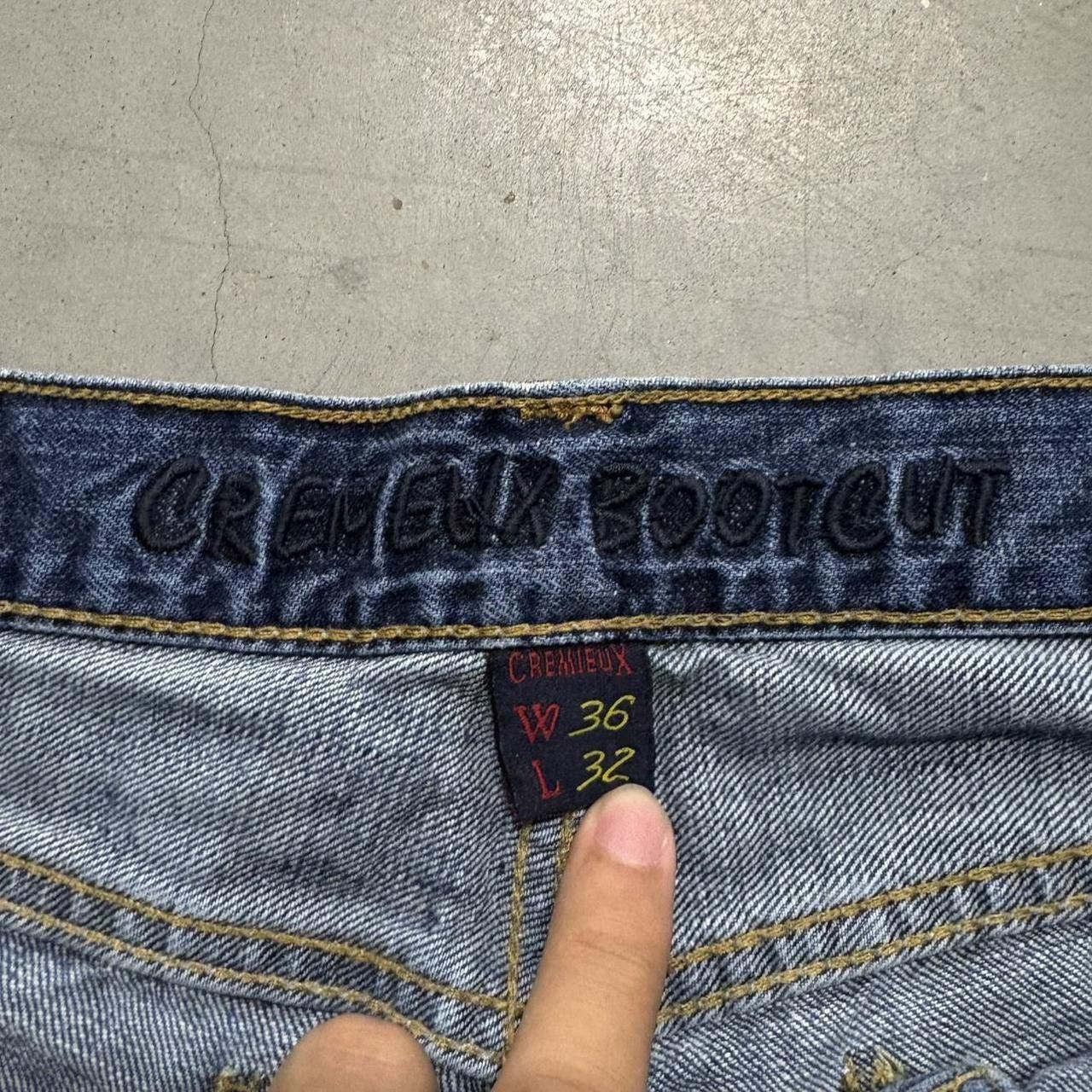 Cremieux Crazy Vintage Y2K 2000s Grunge Baggy Wideleg Cremieux Bootcut Medium Wash Denim Jeans! Size US 36 / EU 52 - 8 Thumbnail