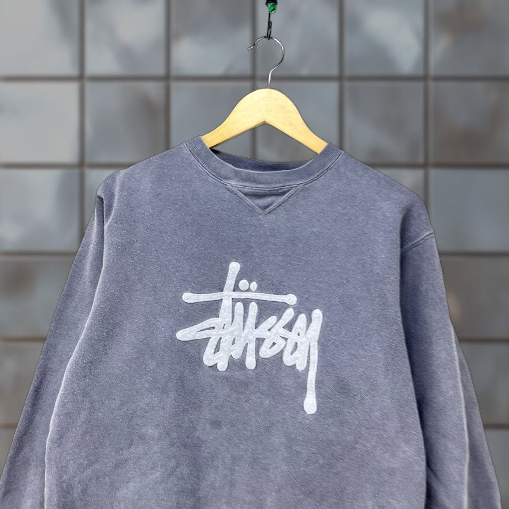Vintage VINTAGE Stussy Sweatshirt Crew Neck Gray 90s Small Men’s S Crewneck Pullover Size US S / EU 44-46 / 1 - 1 Thumbnail