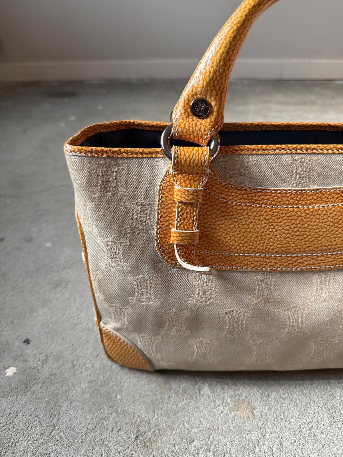 Celine Celine Macadam Boogie Shoulder Bag Grey/Yellow Size ONE SIZE - 2 Thumbnail