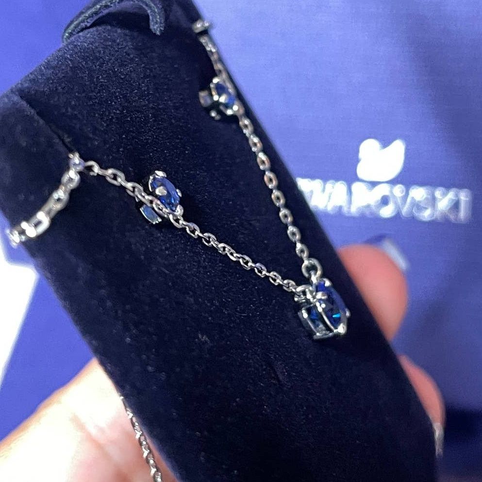 Swarovski Swarovski Attract set Round, Blue Necklace and Earrings Size ONE SIZE - 5 Thumbnail