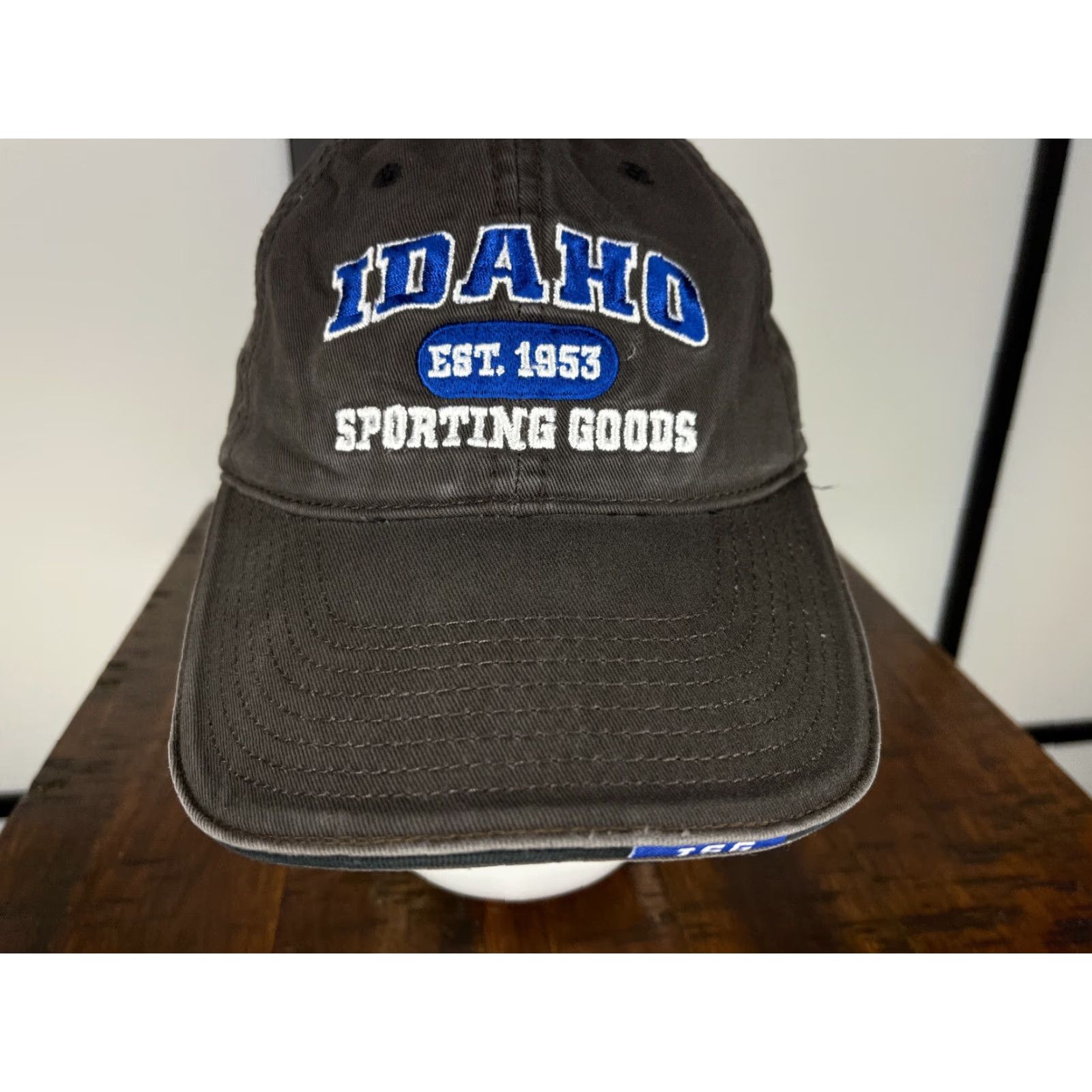 Vintage VINTAGE Idaho Est 1953 Sporting Goods Hat Cap Strap Back Adult Gray The Game 100% Cotton Size ONE SIZE - 3 Thumbnail