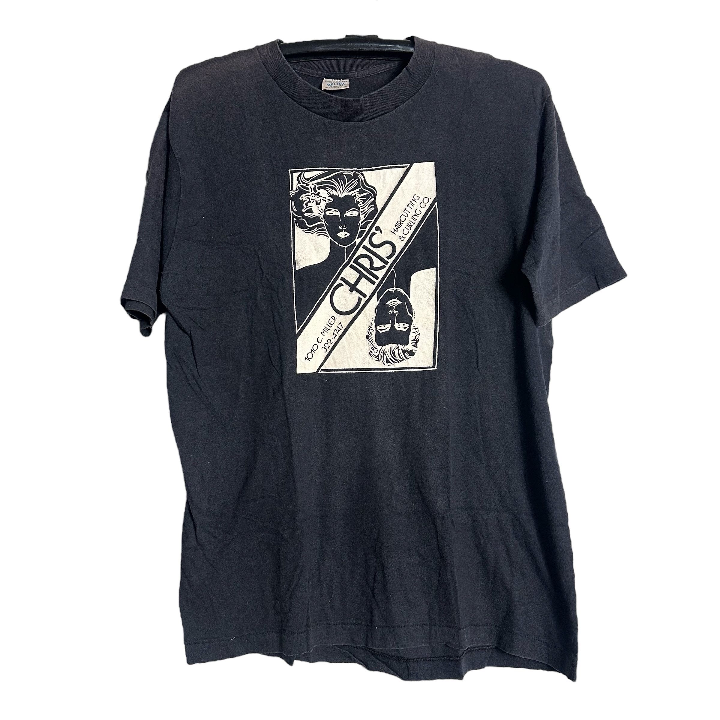 Vintage 🔥RARE🔥Vintage 90s Chris' Saloon Promo T-shirt Single Stich Size US L / EU 52-54 / 3 - 1 Thumbnail