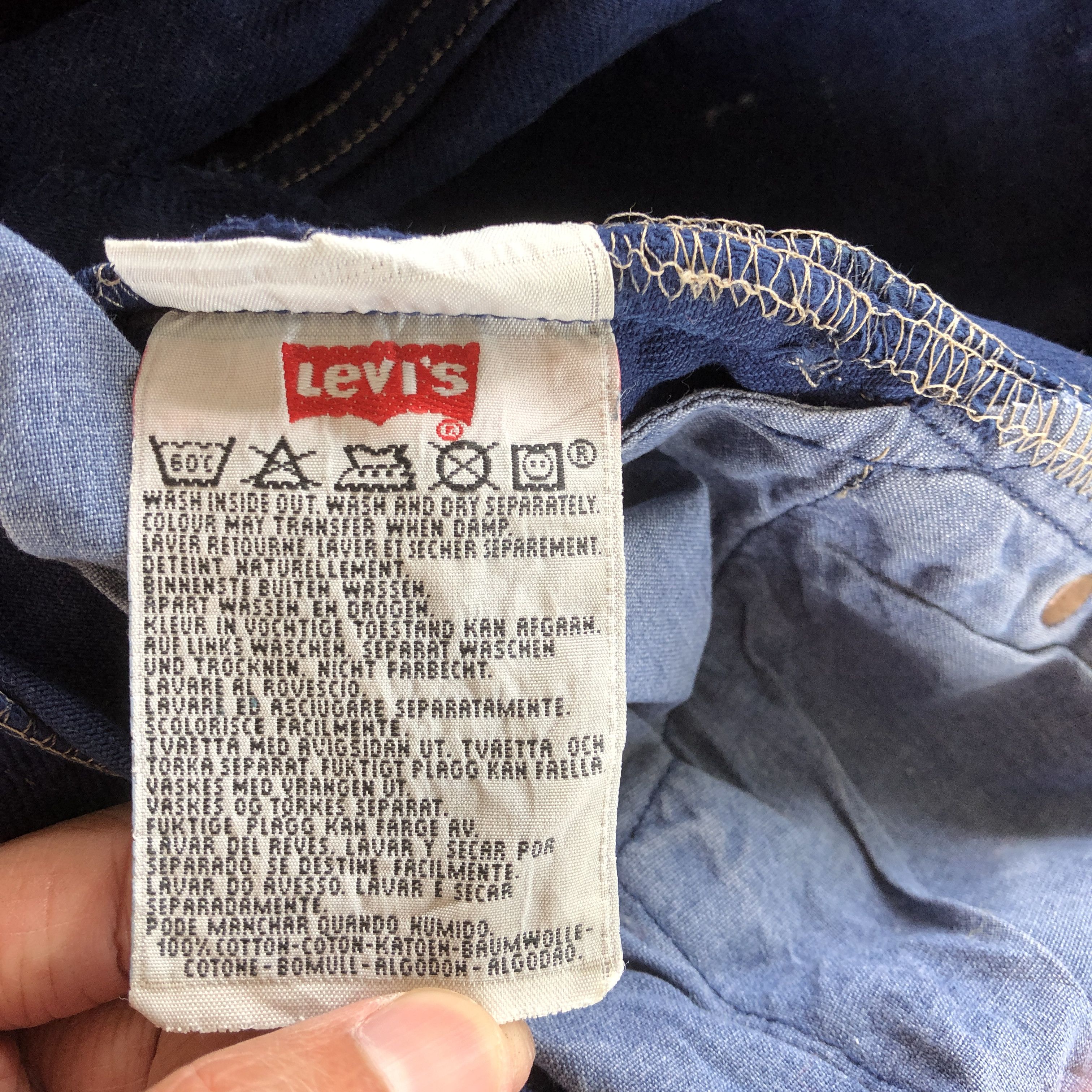 Levi's Vintage Levis 501 Distressed Jeans Levi's Purple Denim Size 28" / US 6 / IT 42 - 8 Thumbnail