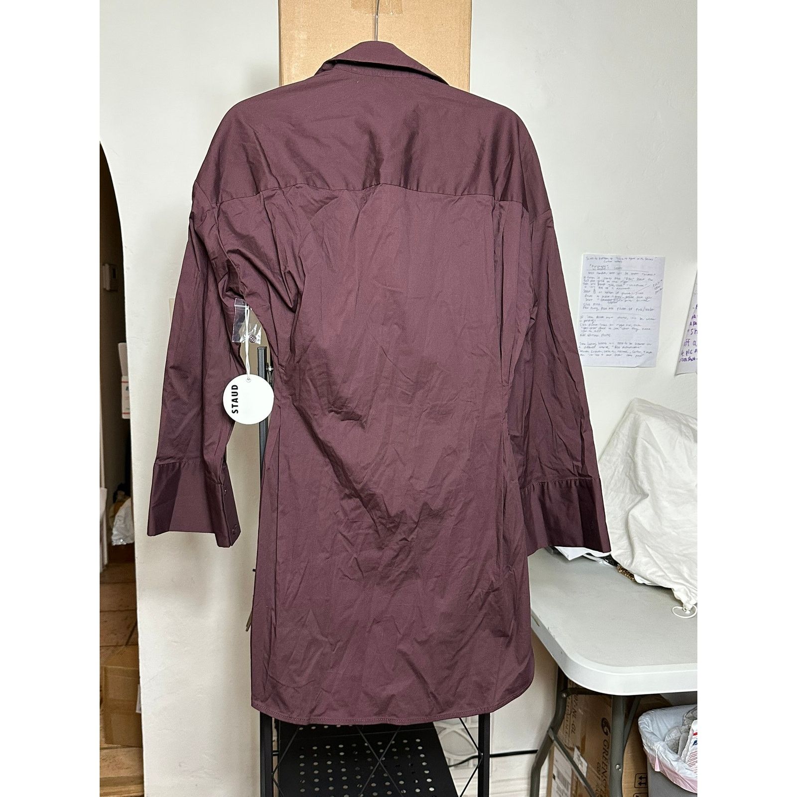 Staud STAUD Cindy Dress Merlot S Size S / US 4 / IT 40 - 2 Thumbnail