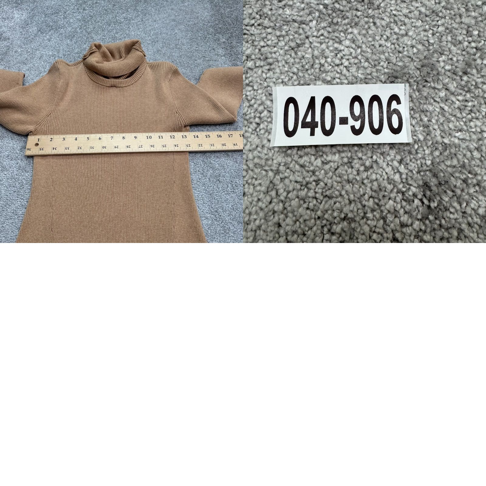 Vintage Saks Fifth Avenue Turtleneck A-Line Midi Sweater Dress Womens Small Camel Brown Size S / US 4 / IT 40 - 9 Thumbnail