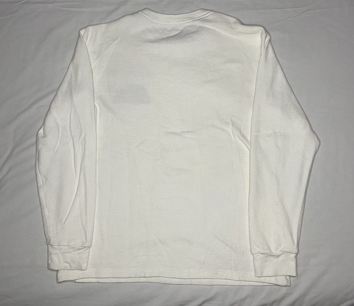 Lacoste Lacoste White Logo Waffle Knit Thermal Long Sleeve Shirt Size US L / EU 52-54 / 3 - 4 Thumbnail