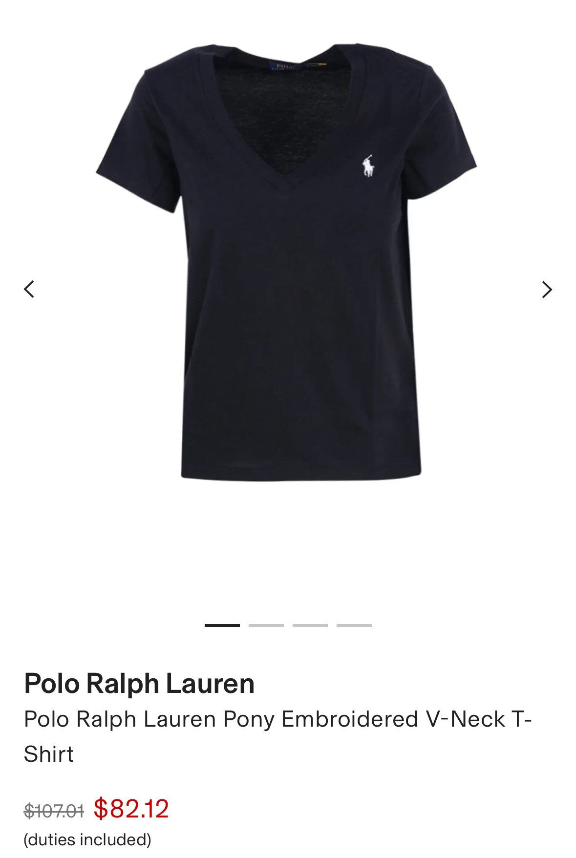 Vintage Polo Ralph Lauren Embroidered black T-Shirt
