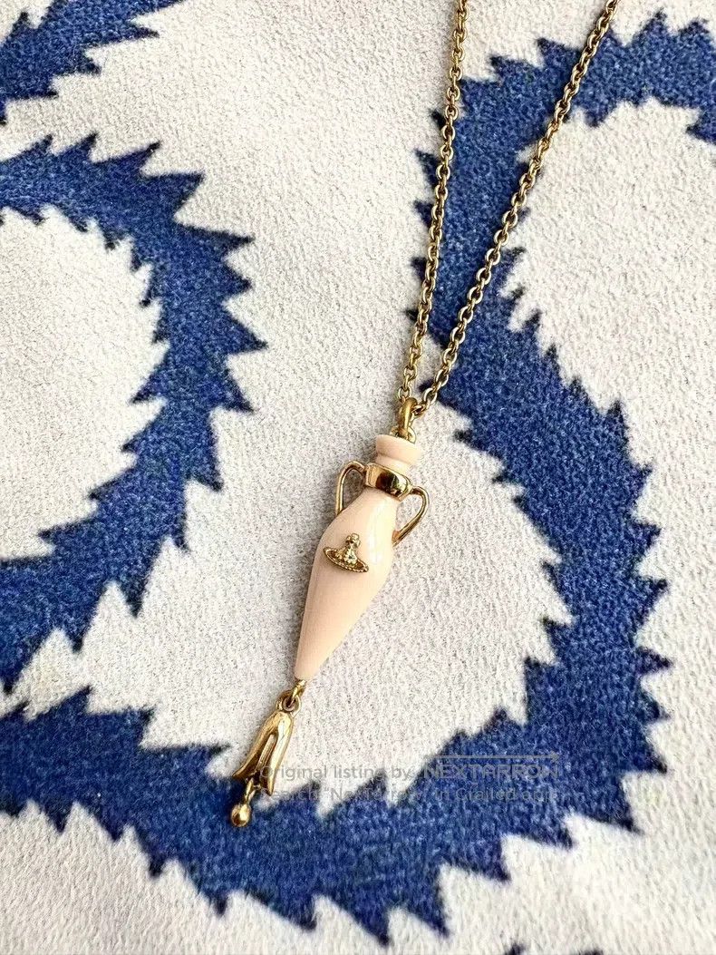 Vivienne Westwood Vivienne Westwood Lily of the Valley Bottle Necklace Size ONE SIZE - 1 Thumbnail