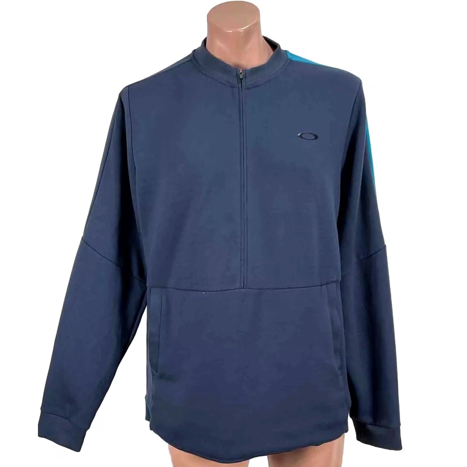 Oakley Oakley Bubba Watson Golf Pullover XL Dark Blue Mens Half Zip Pullover Golf Activewear Performance/Activity: Golf Size US XL / EU 56 / 4 - 2 Thumbnail