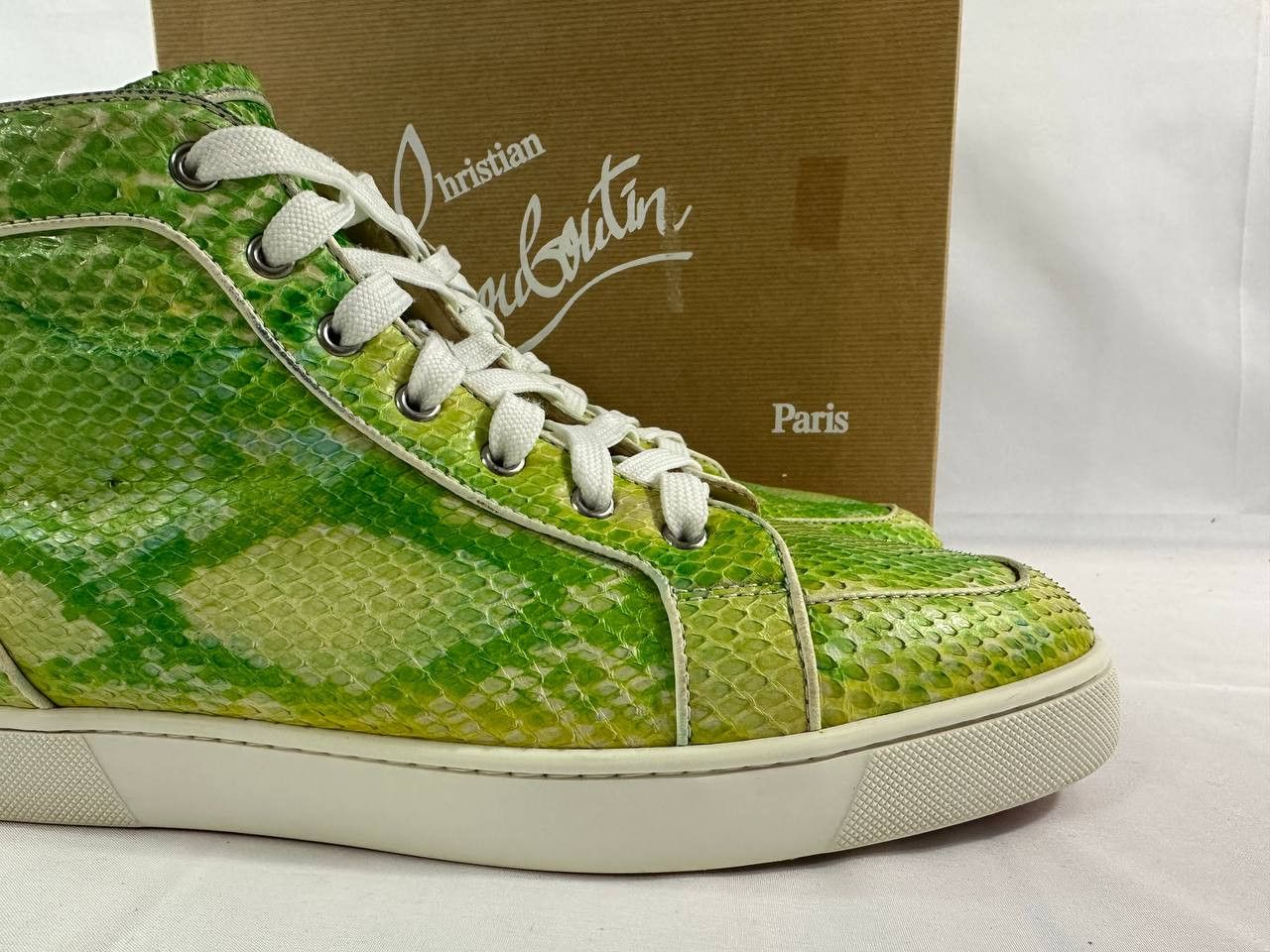 Christian Louboutin Christian Louboutin Rantus Orlato Flat Python Fresh Nappa Size US 11 / EU 44 - 4 Thumbnail