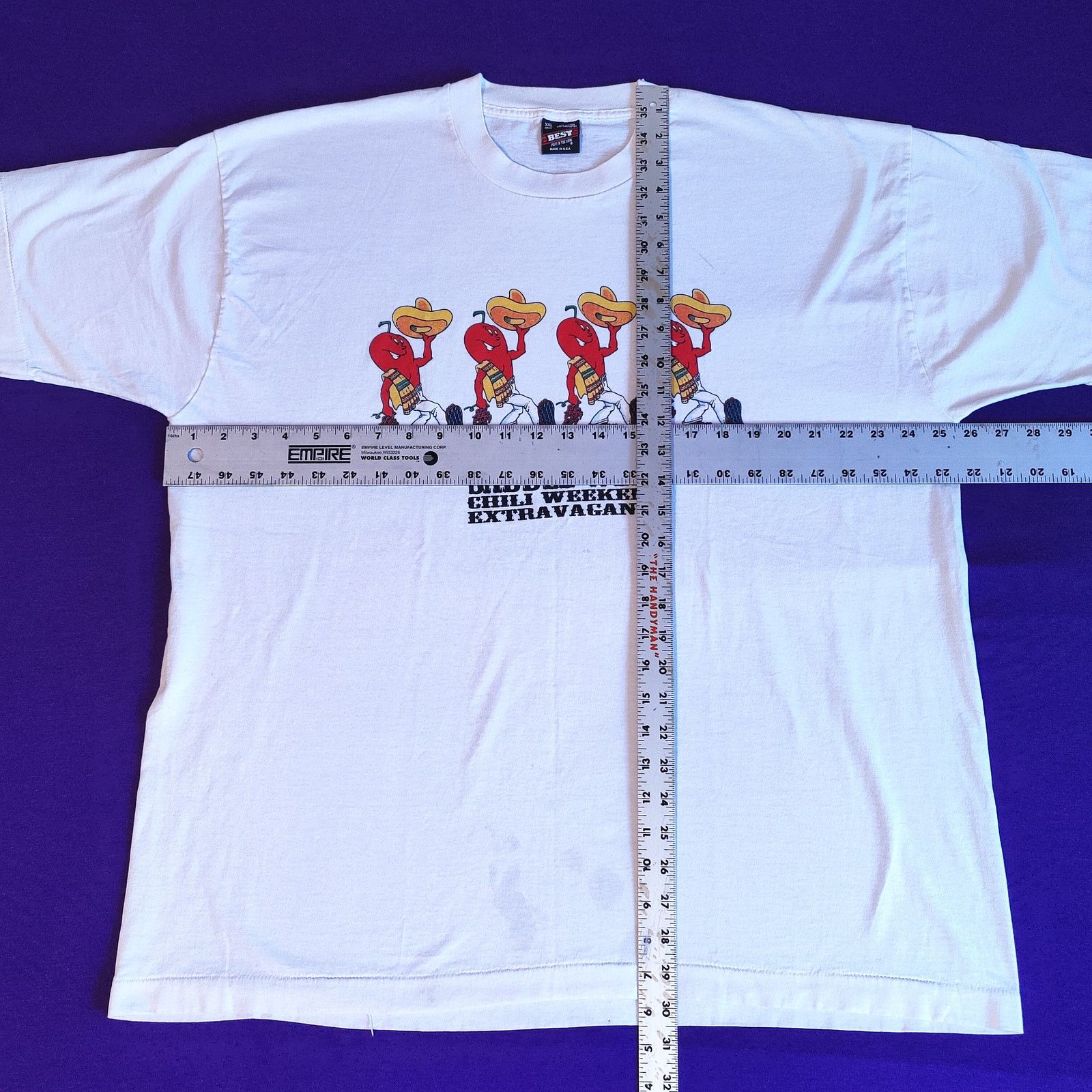 Fruit Of The Loom vintage 1984 Saddle West Chili Cookoff XXL Shirt Festival 80 Size US XXL / EU 58 / 5 - 7 Thumbnail