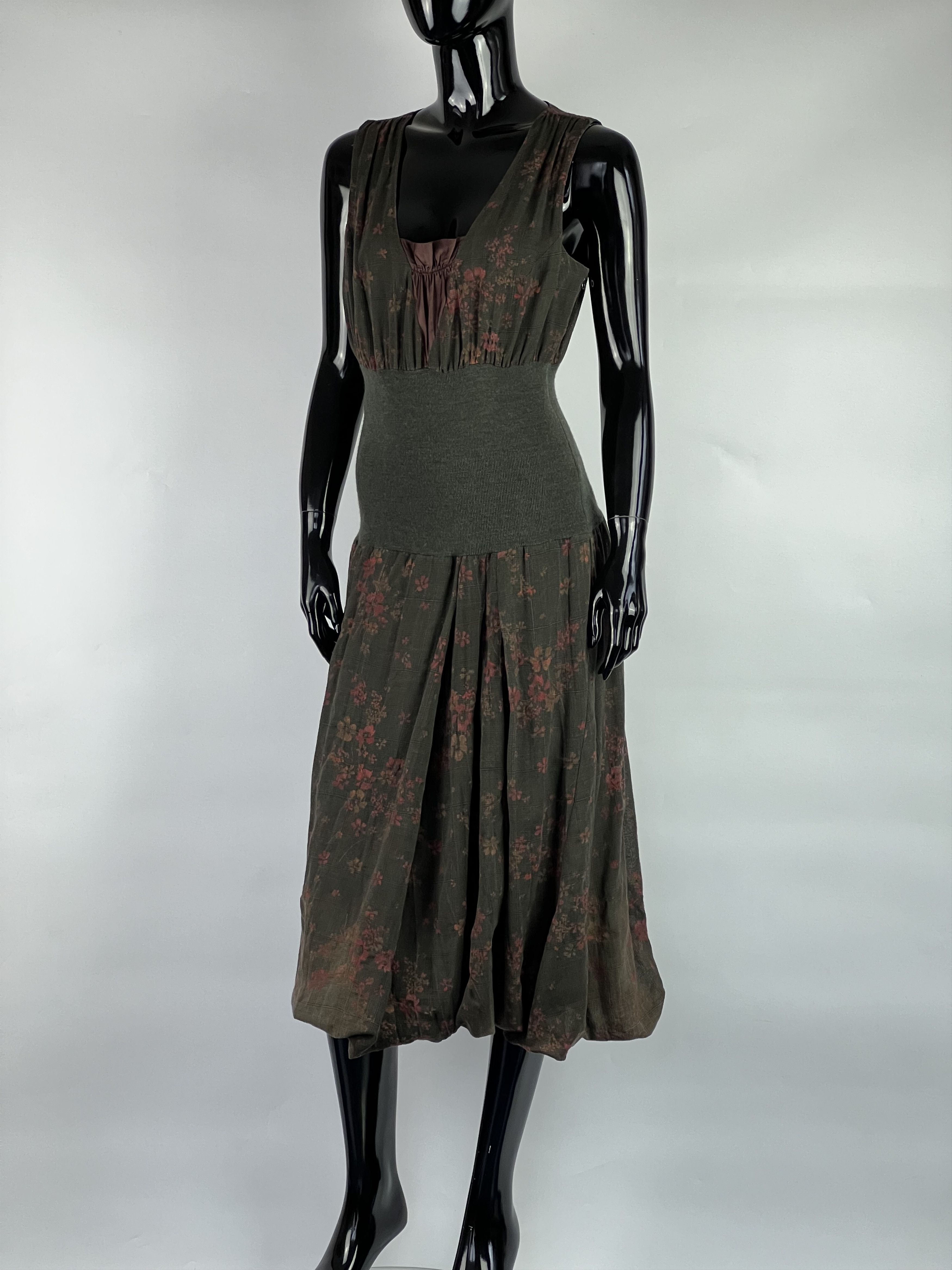 Designer Crea Concept Floral Print Sleeveless Midi Dress Size 42 Size M / US 6-8 / IT 42-44 - 1 Thumbnail