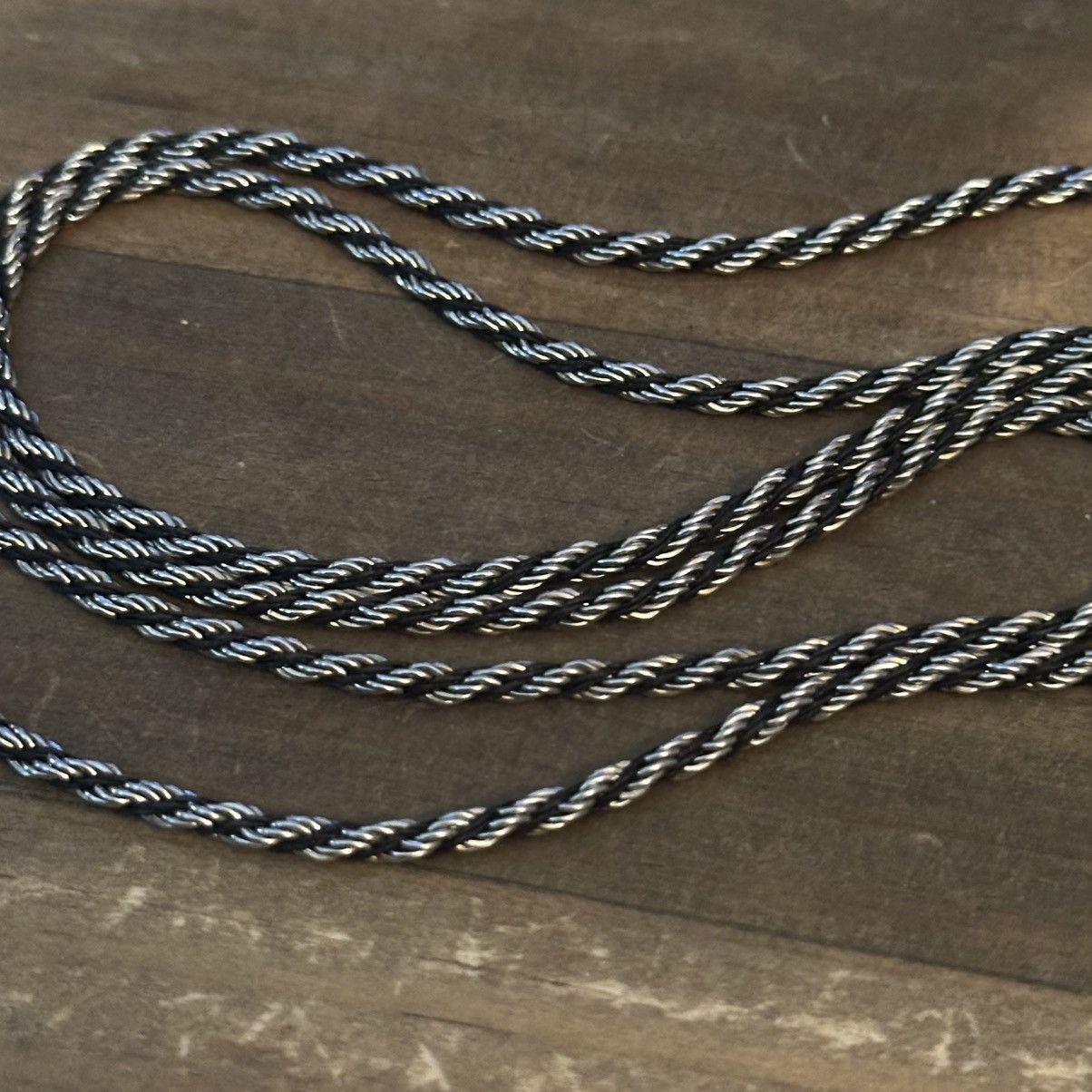 Vintage Vintage gold and black rope chain necklace Size ONE SIZE - 3 Thumbnail