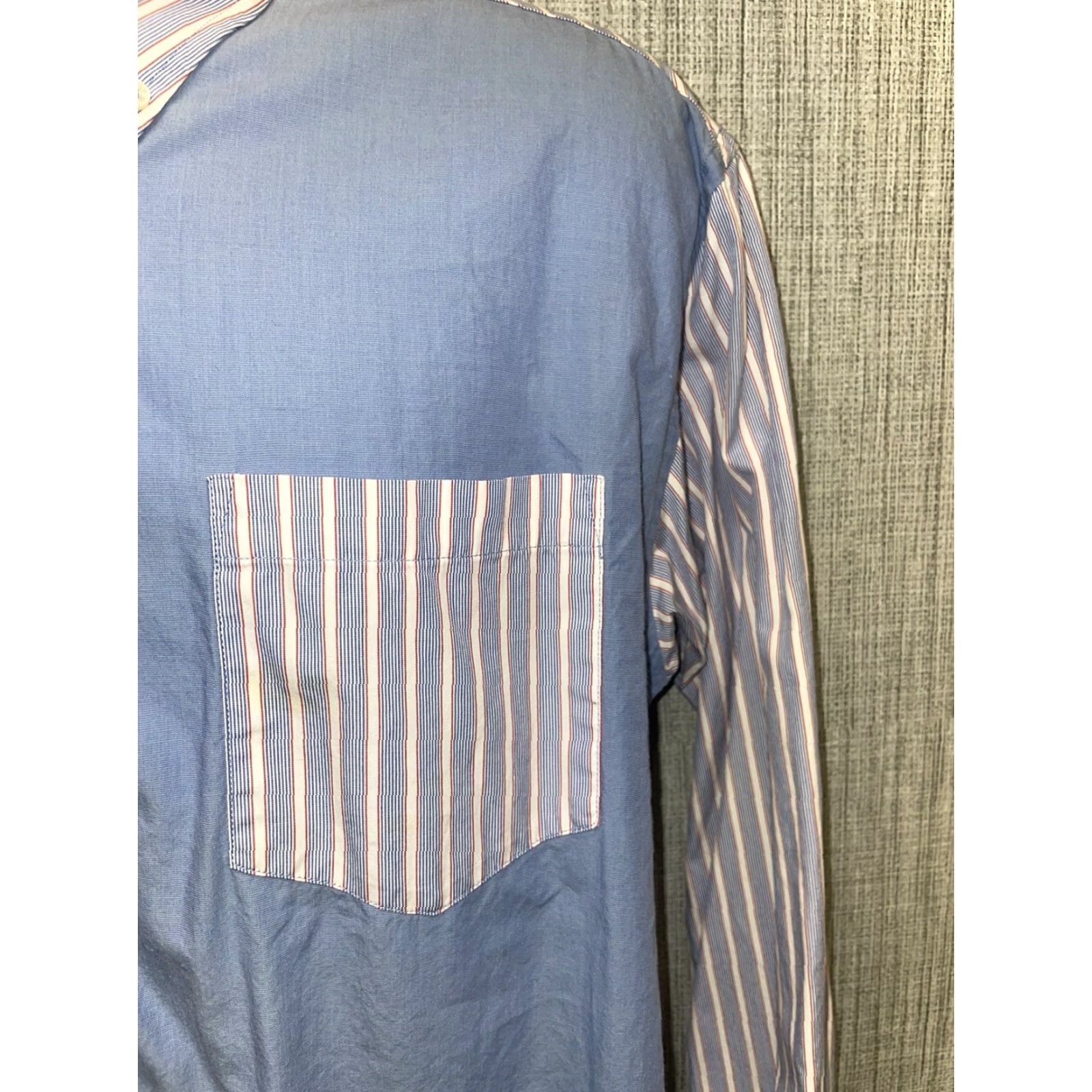 Tommy Hilfiger Tommy Hilfiger Button-Down Shirt Mens L Blue Multicolor Long Sleeve Button-Up Shirt Size US L / EU 52-54 / 3 - 3 Thumbnail