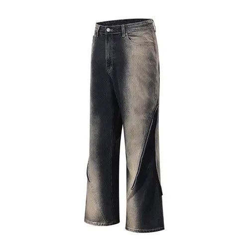 Japanese Brand Gradient Color Zipper Decorate Flare Baggy Jean Size US 30 / EU 46 - 3 Thumbnail