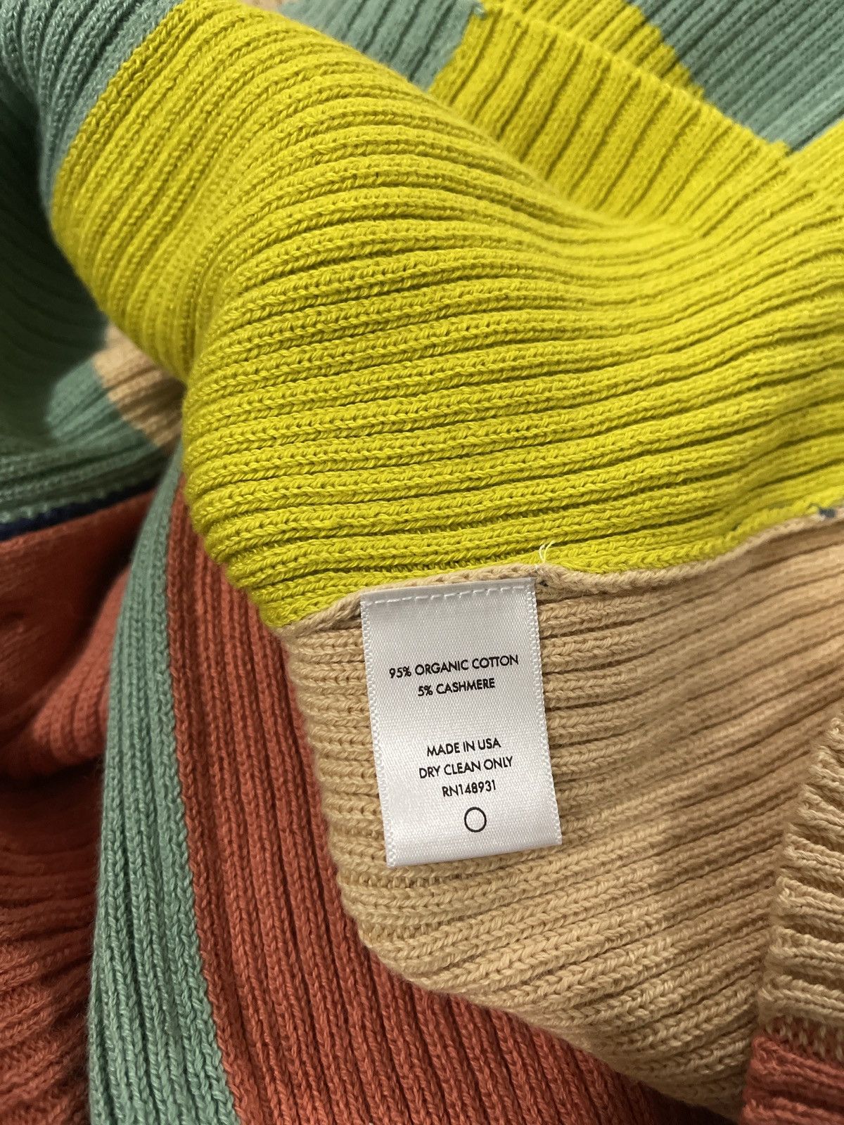 The Elder Statesman THE ELDER STATESMAN BATCH BLOCK CARDIGAN IN MULTI size M Size M / US 6-8 / IT 42-44 - 13 Thumbnail