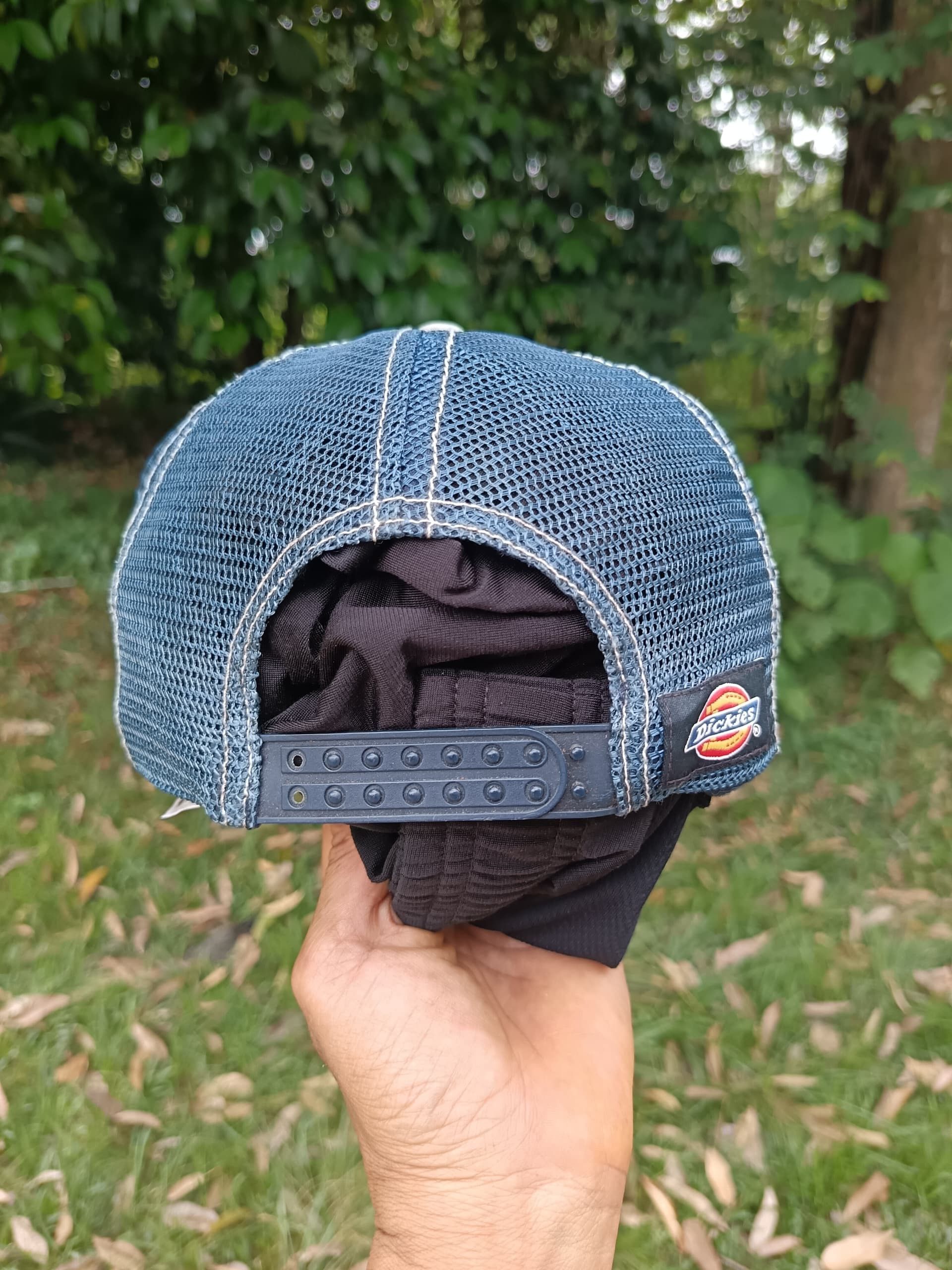 Dickies × Vintage 90s vintage dickies big logo trucker snapback made in Japan Size ONE SIZE - 4 Thumbnail