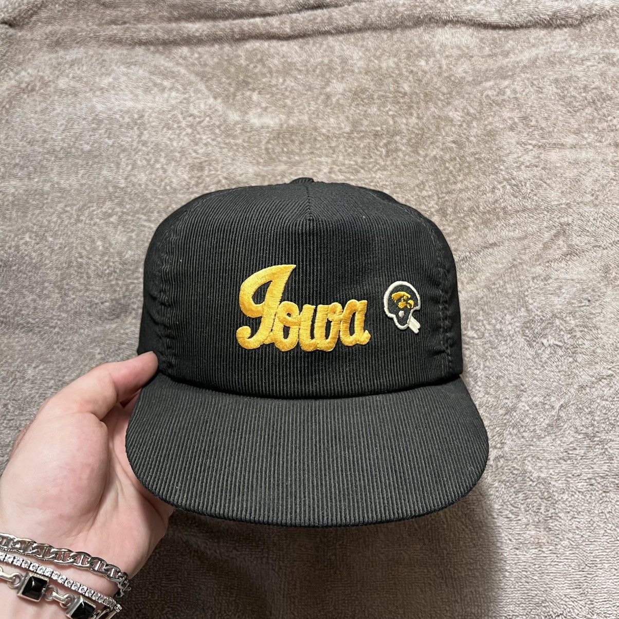 NCAA × Vintage Vintage 80s Iowa Hawkeyes Corduroy Trucker Hat SnapBack USA Size ONE SIZE - 2 Thumbnail
