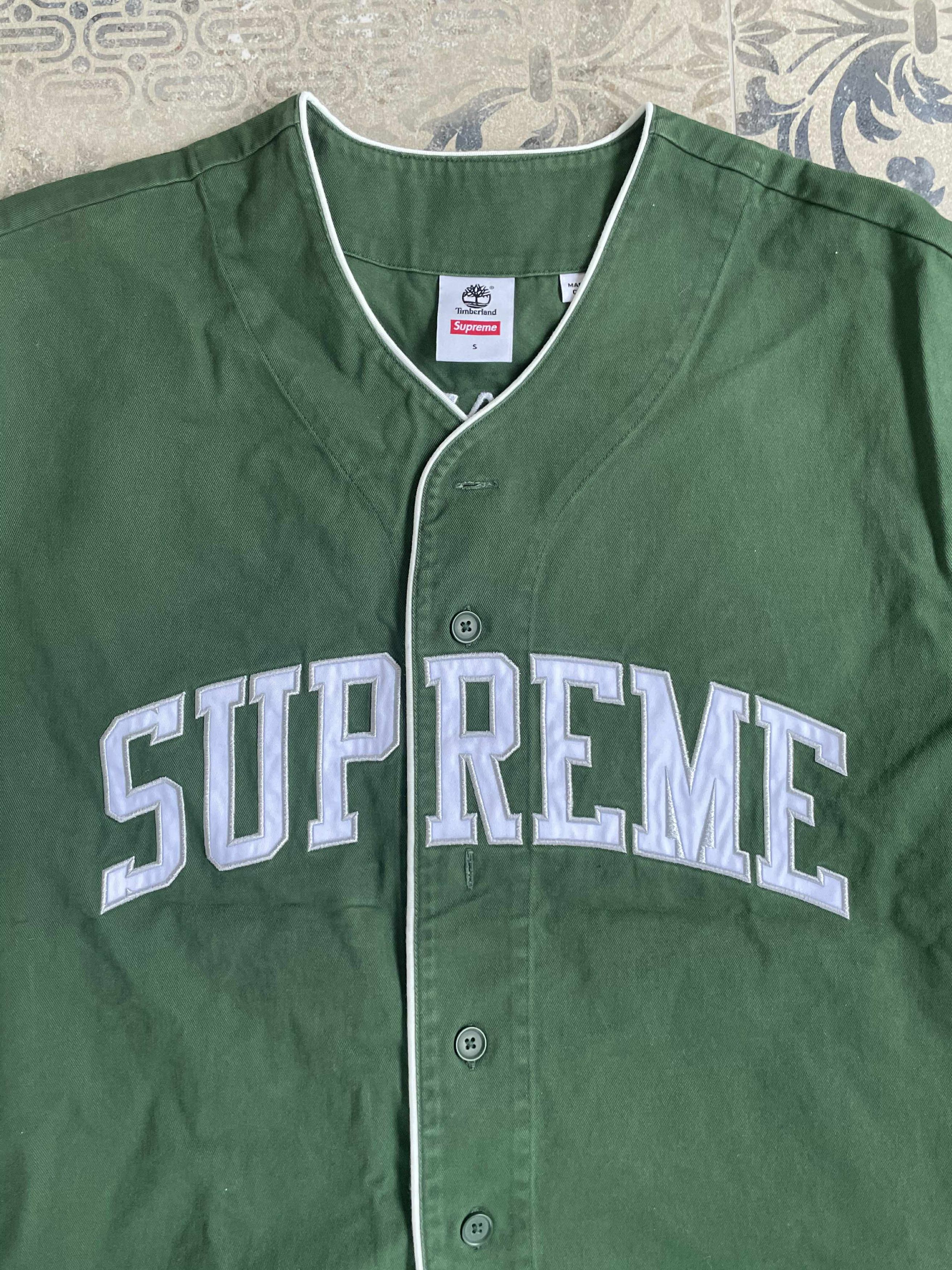 Supreme Supreme x Timberland Basketball Shirt Green Mens S Size US S / EU 44-46 / 1 - 3 Thumbnail