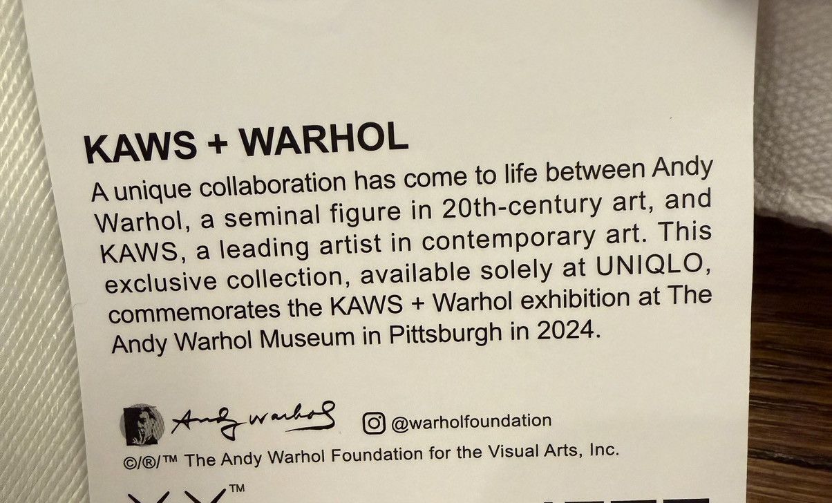 Andy Warhol × Kaws × Uniqlo KAWS x Andy Warhol Canvas Tote Bag White Limited Edition NWT Size ONE SIZE - 4 Thumbnail