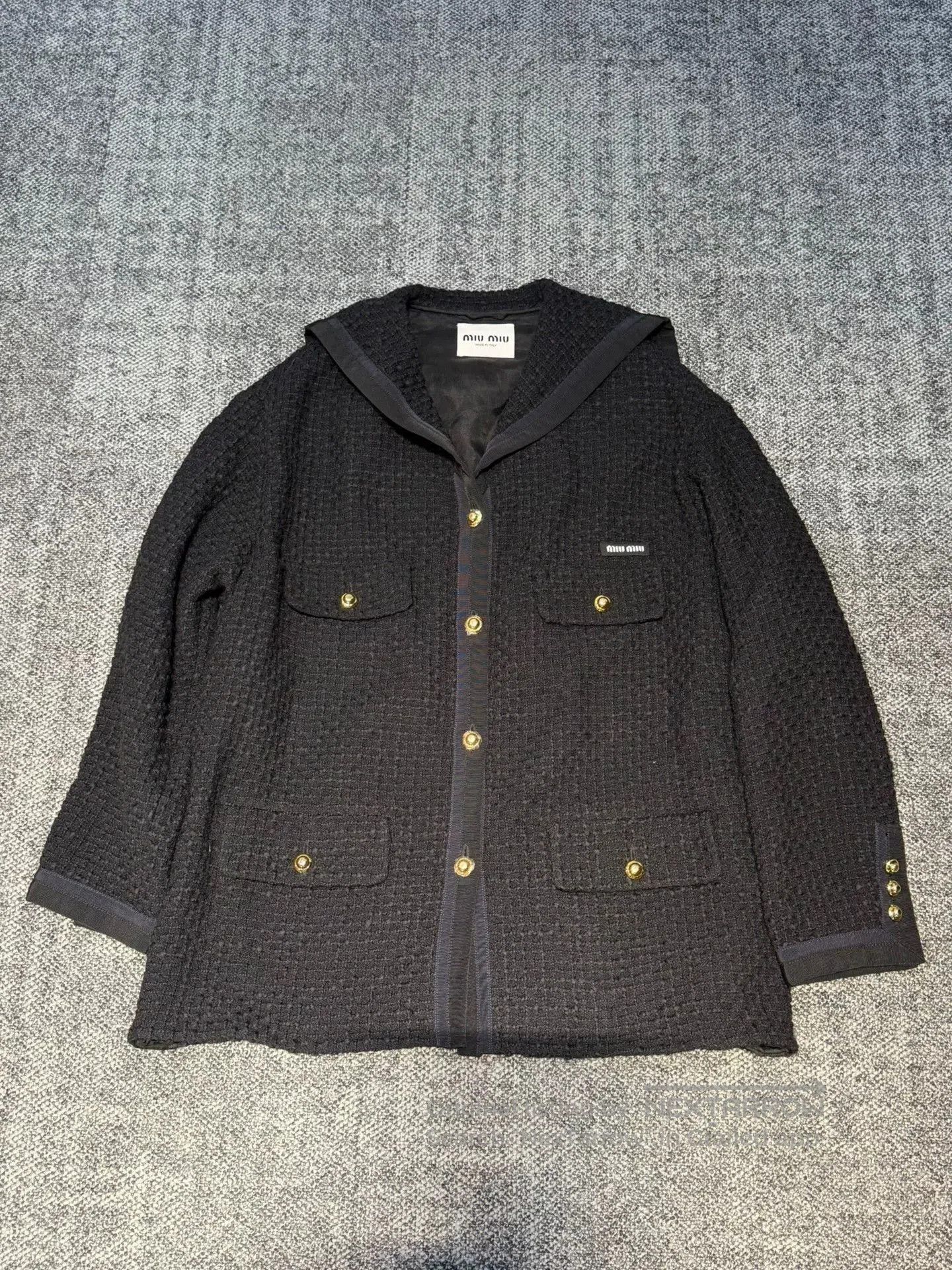 Miu Miu MiuMiu Wool Blend Coat. Size S / US 4 / IT 40 - 1 Thumbnail