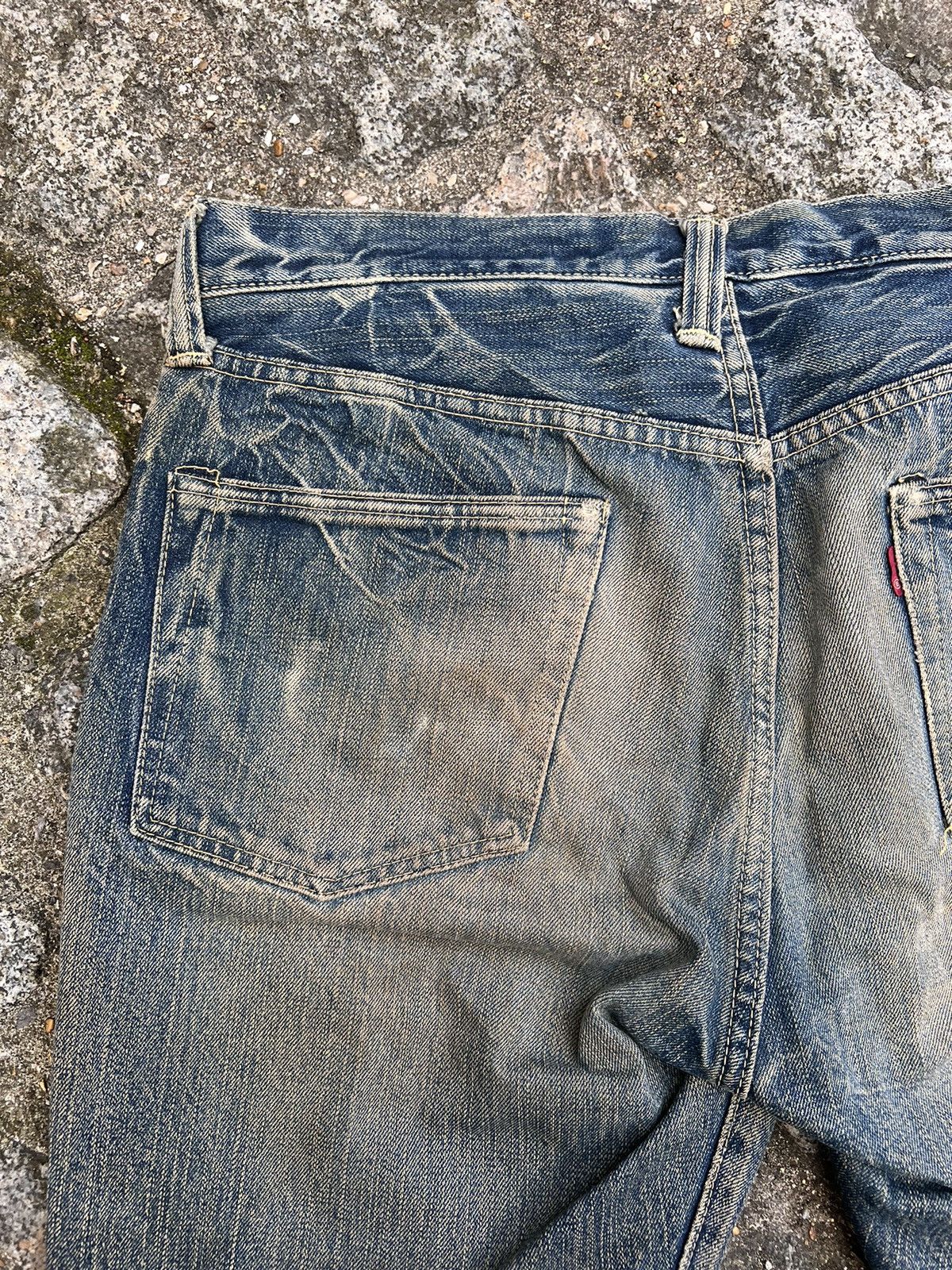Eternal Japanese Selvedge Denim 10-Year Naturally Faded Vintage Size US 33 - 5 Thumbnail
