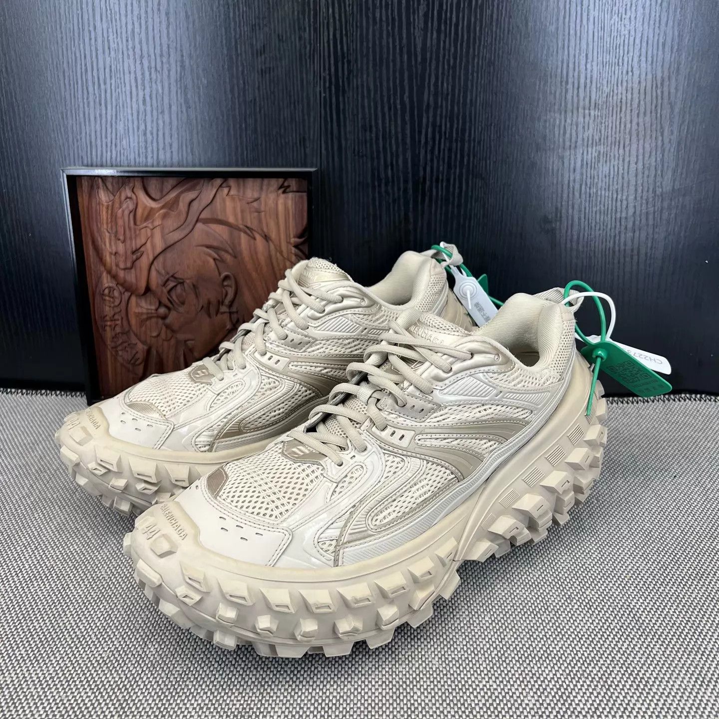 Balenciaga Balenciaga Men's Light Brown Tire Sneaker 44 Size US 11 / EU 44 - 1 Thumbnail