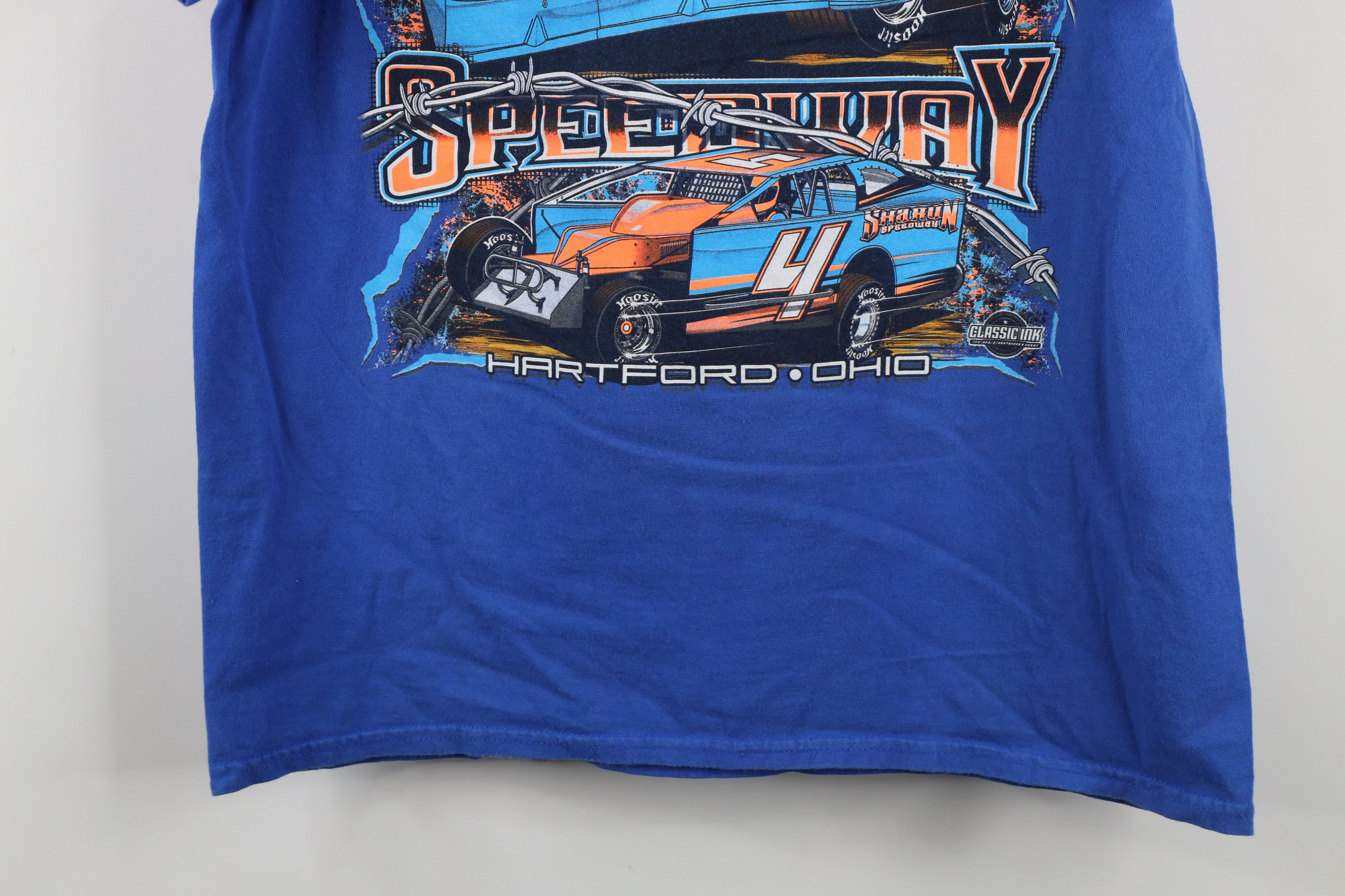 Vintage Vintage Y2K Streetwear Wire Sharon Speedway Racing T-Shirt Size US L / EU 52-54 / 3 - 13 Thumbnail